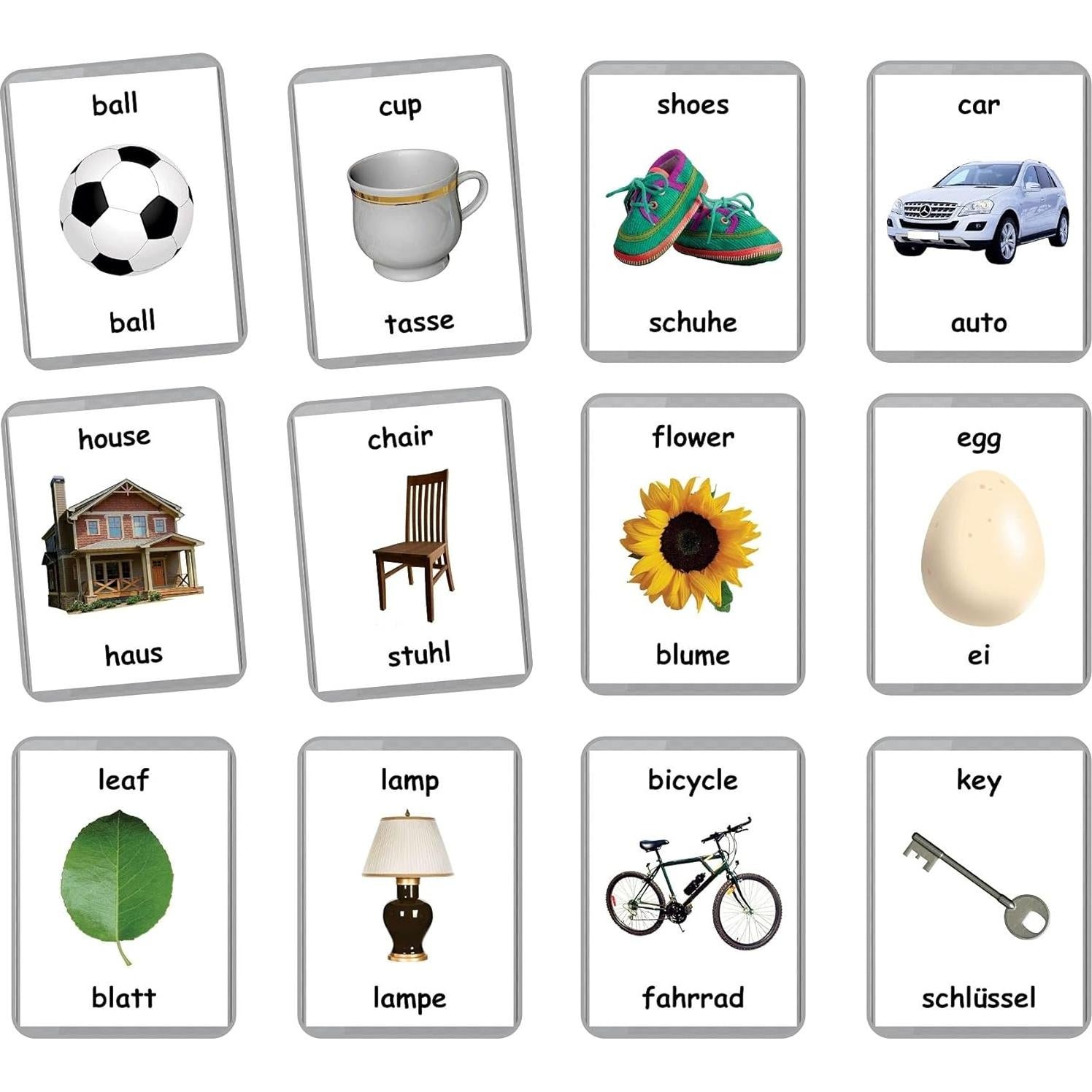 Tarjetas de Palabras Iniciales LifeLoLo - 48 Tarjetas Bilingües