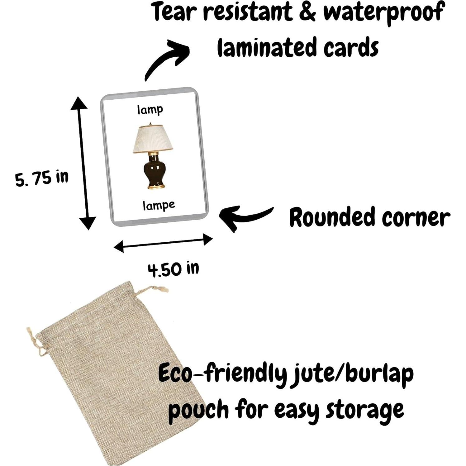 Tarjetas de Palabras Iniciales LifeLoLo - 48 Tarjetas Bilingües