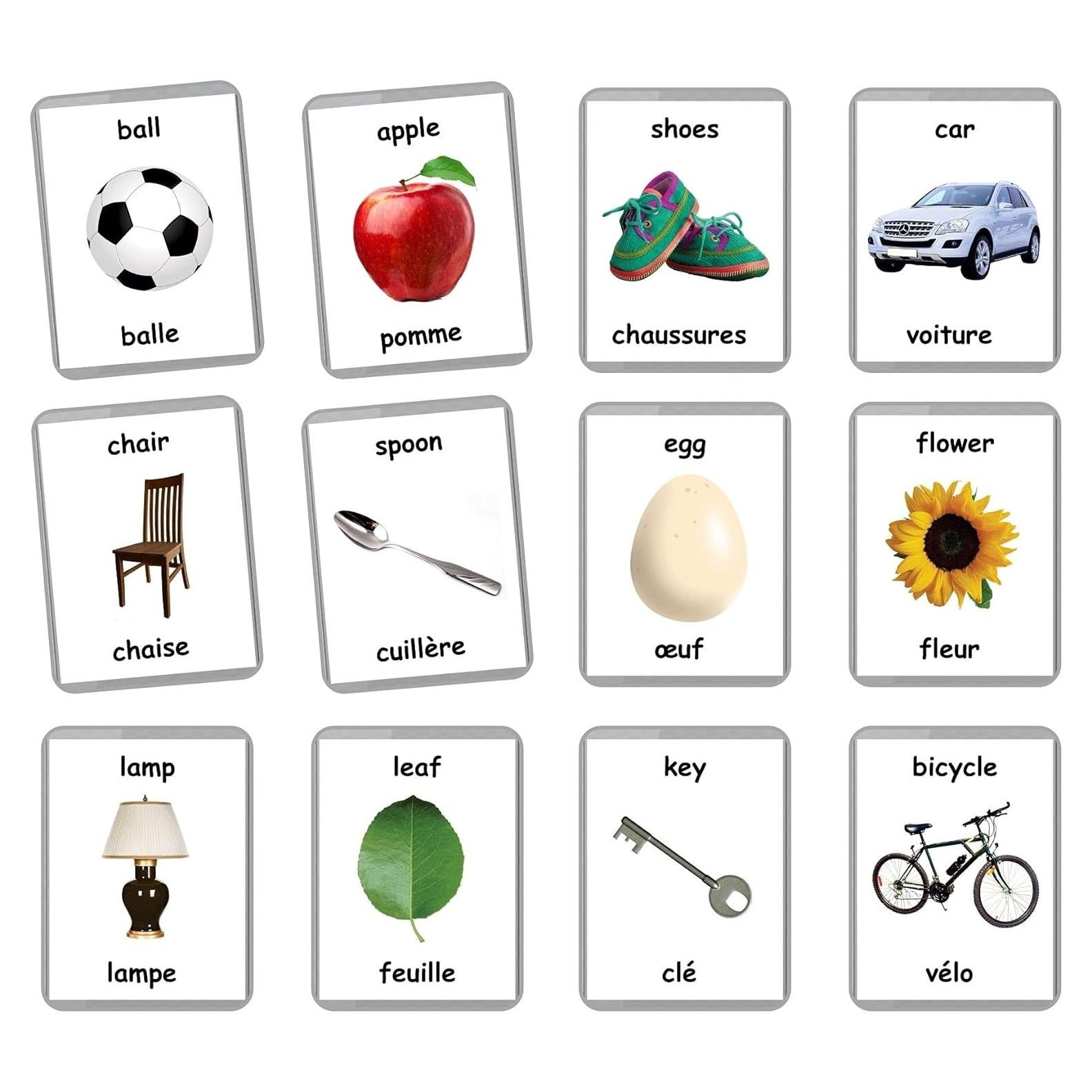 Tarjetas de Palabras Iniciales LifeLoLo - 48 Tarjetas Bilingües