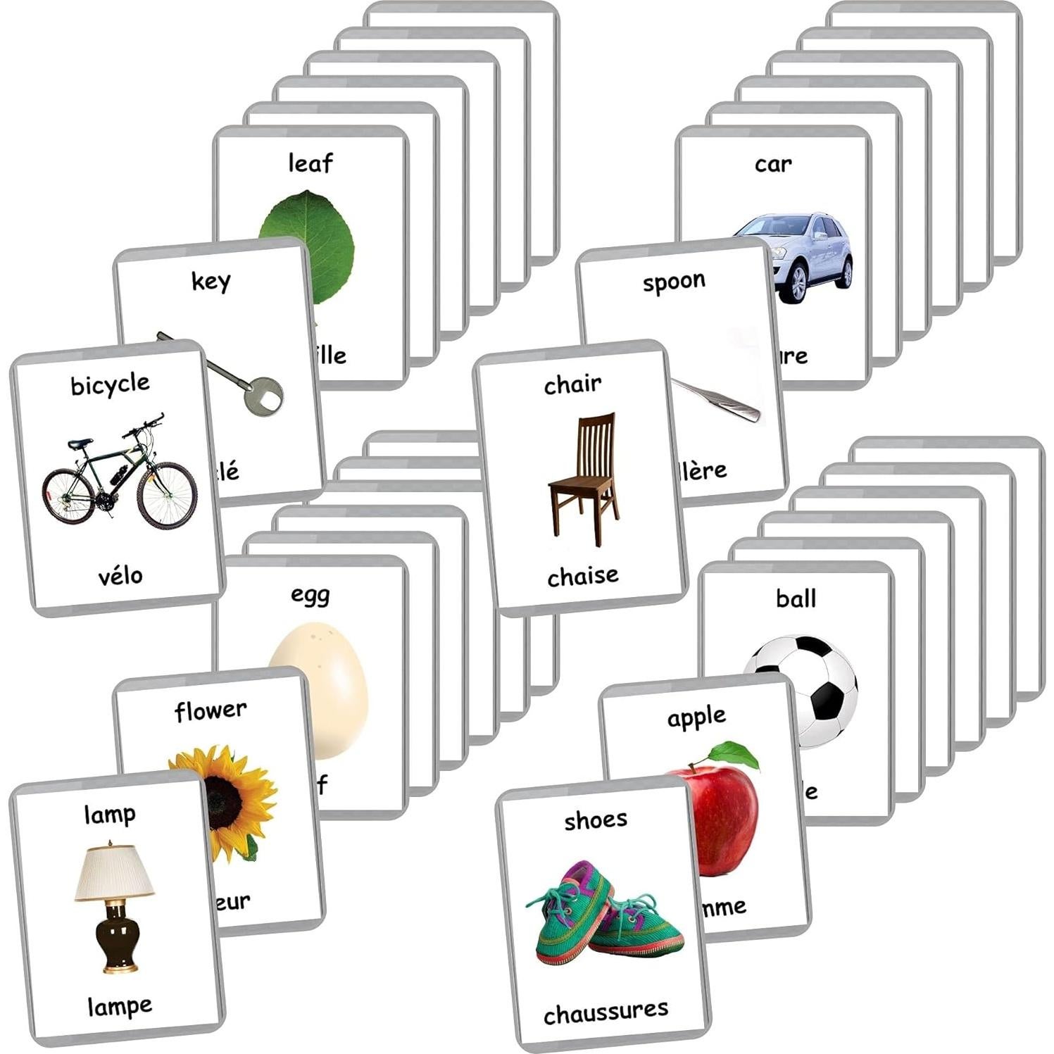 Tarjetas de Palabras Iniciales LifeLoLo - 48 Tarjetas Bilingües