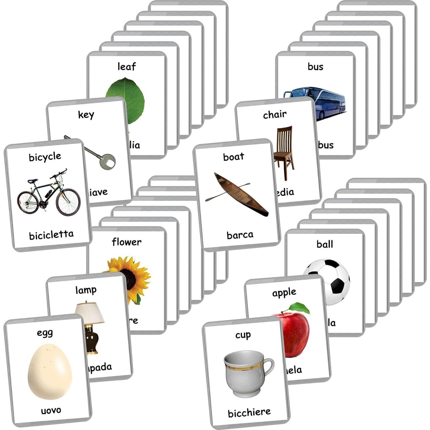 Tarjetas de Flash Bilingües LifeLoLo - 48 Palabras para Bebés