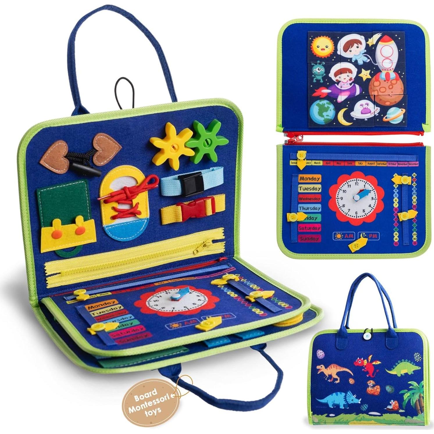 Tablero Ocupado Montessori 27.9x22.9cm Juguete Educativo Niños