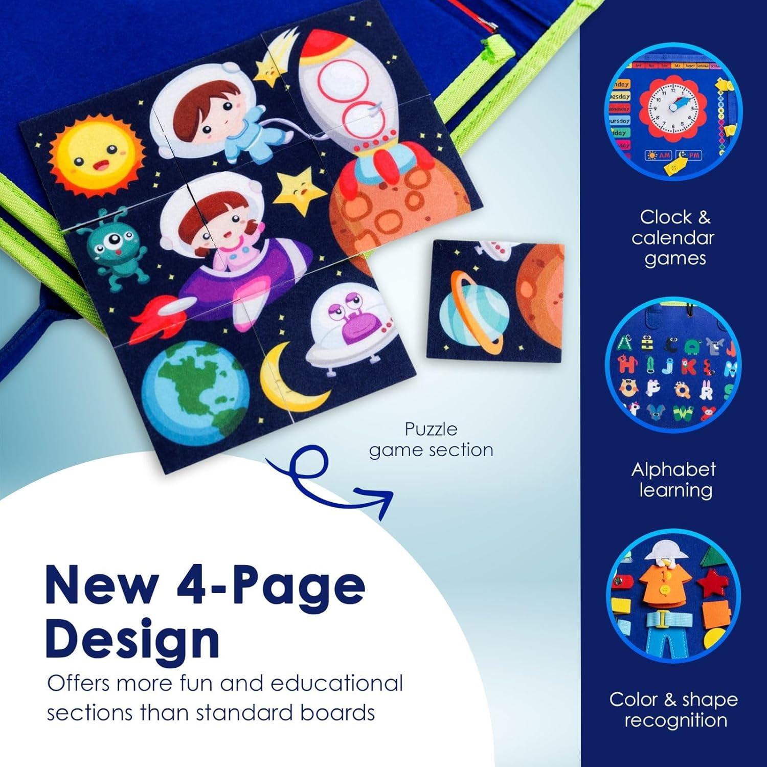 Tablero Ocupado Montessori 27.9x22.9cm Juguete Educativo Niños