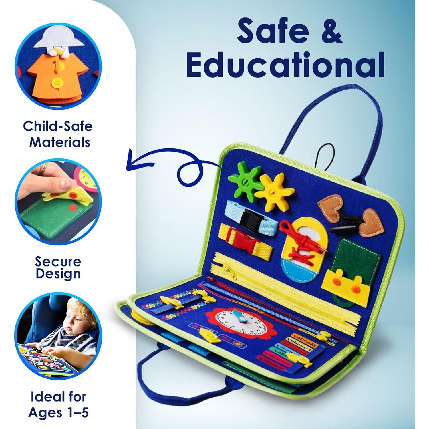 Tablero Ocupado Montessori 27.9x22.9cm Juguete Educativo Niños