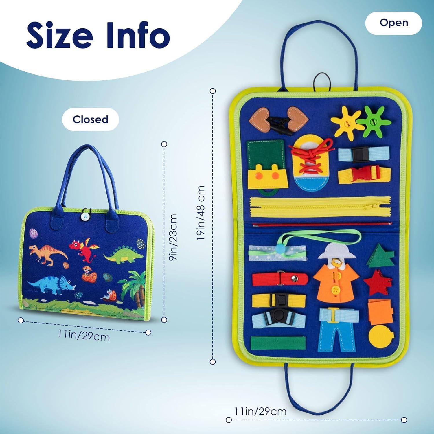 Tablero Ocupado Montessori 27.9x22.9cm Juguete Educativo Niños