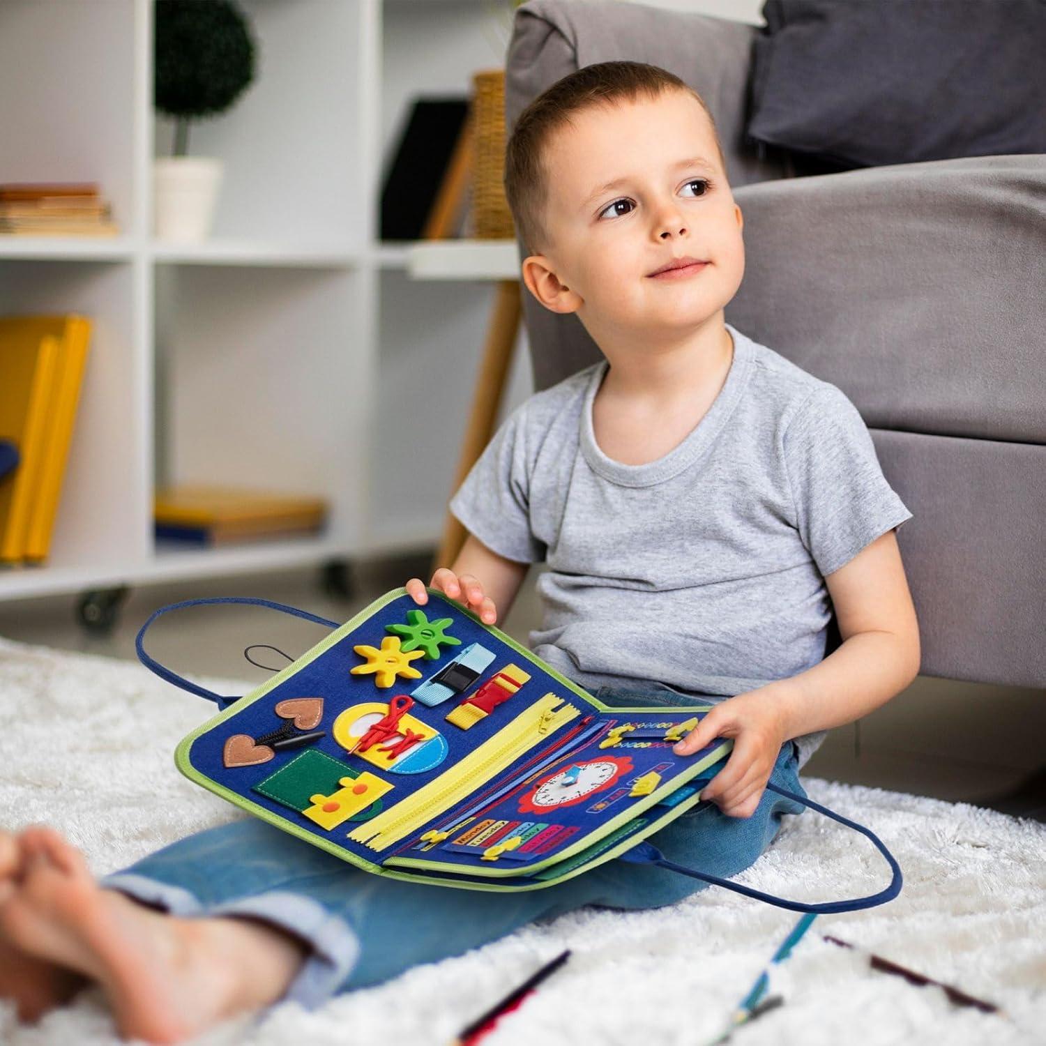 Tablero Ocupado Montessori 27.9x22.9cm Juguete Educativo Niños