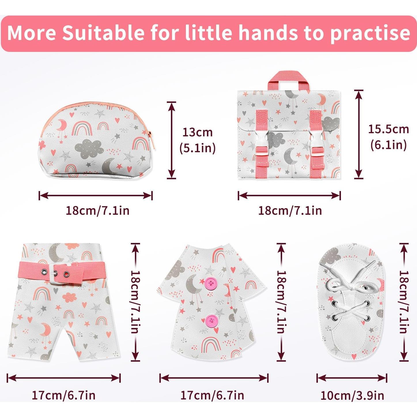 Tablero Ocupado Montessori Boczif para Niños 3-6 Años Rosa