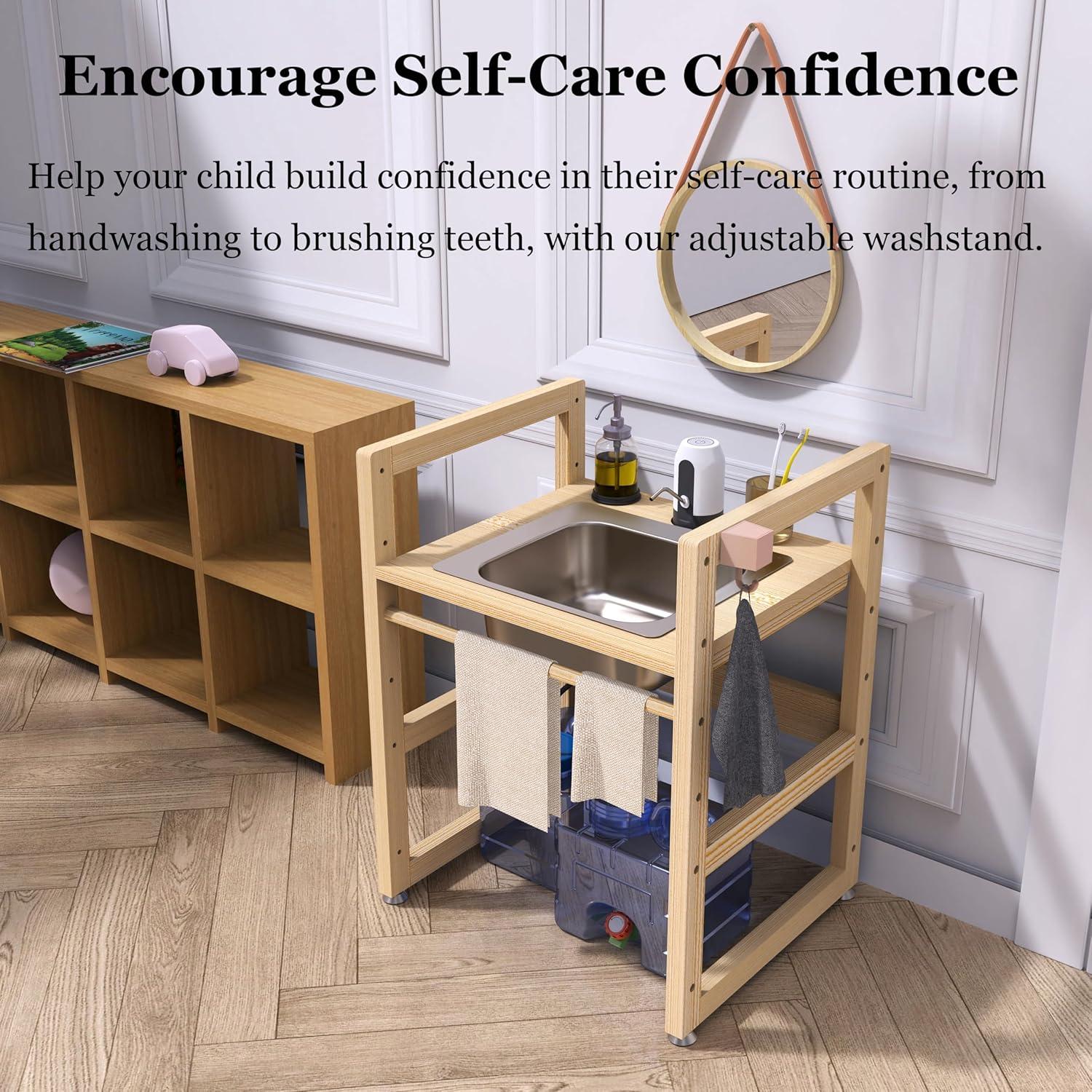 Lavabo Infantil SpeedyConnect Ajustable Acero Inoxidable 71cm