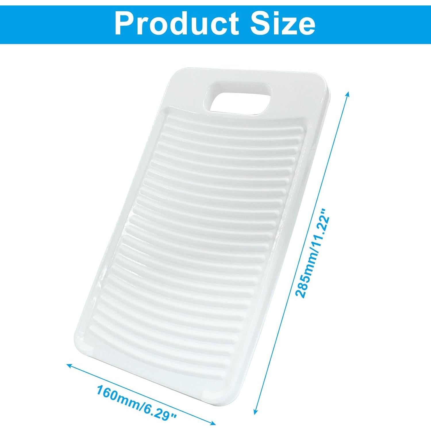 Tablita de Lavado de Plástico Verkelly 28.5x16cm Blanca