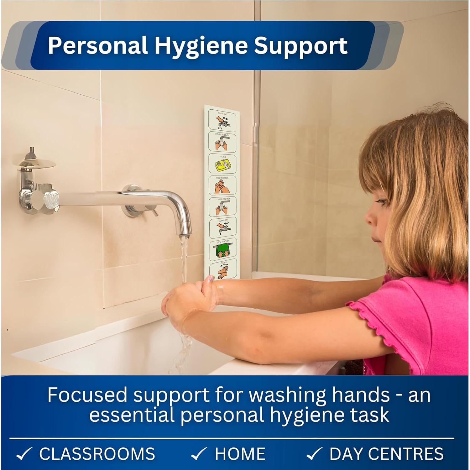 Gráfico Visual de Lavado de Manos para Niños Autistas - Suministros y Desarrollos para Autismo