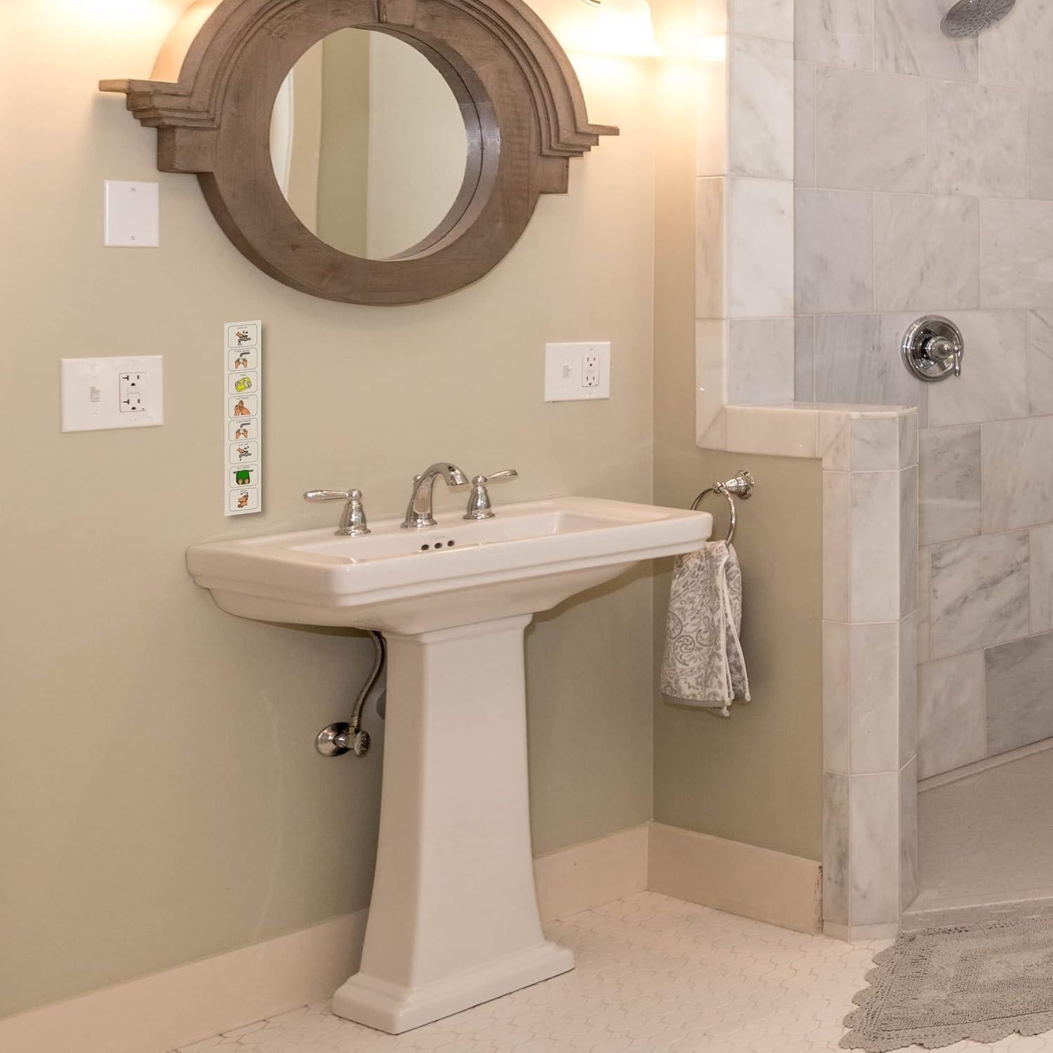 Gráfico Visual de Lavado de Manos para Niños Autistas - Suministros y Desarrollos para Autismo