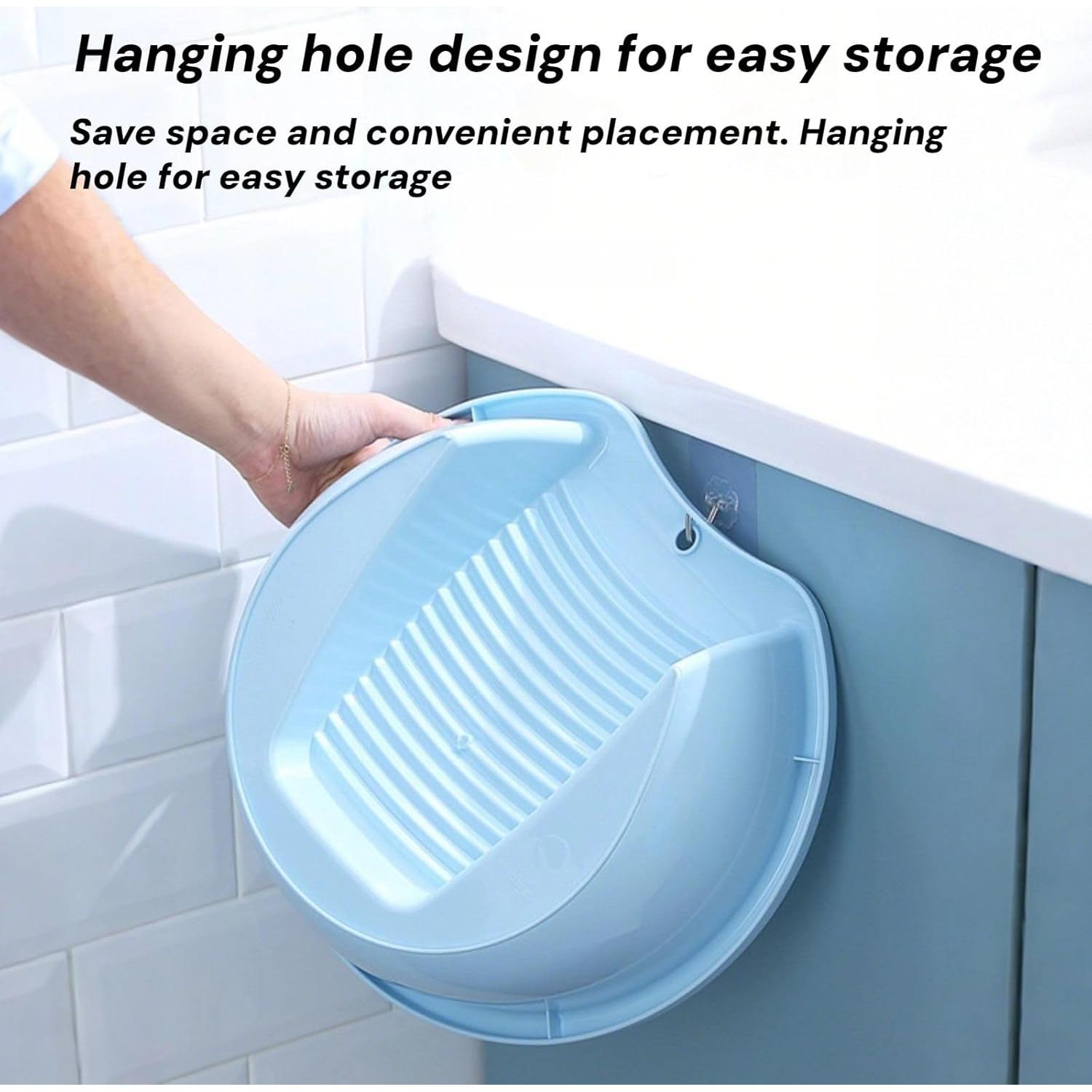 Lavadero 2-en-1 Genérico para Lavar Ropa a Mano - Antideslizante