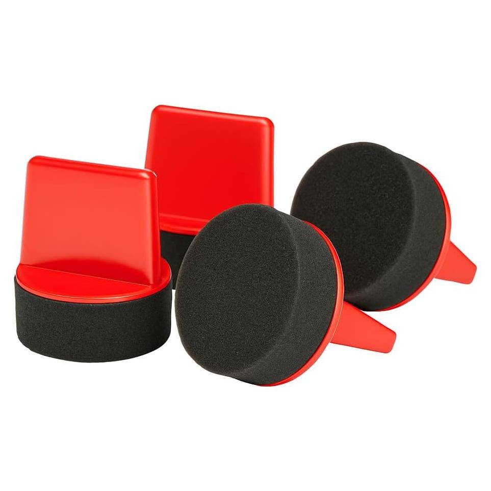 Paquete de 4 Aplicadores de Espuma Leather Hero para Betún