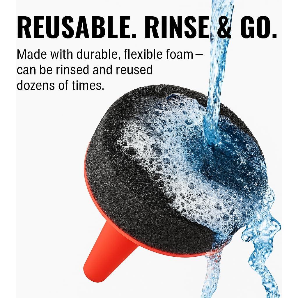 Paquete de 4 Aplicadores de Espuma Leather Hero para Betún