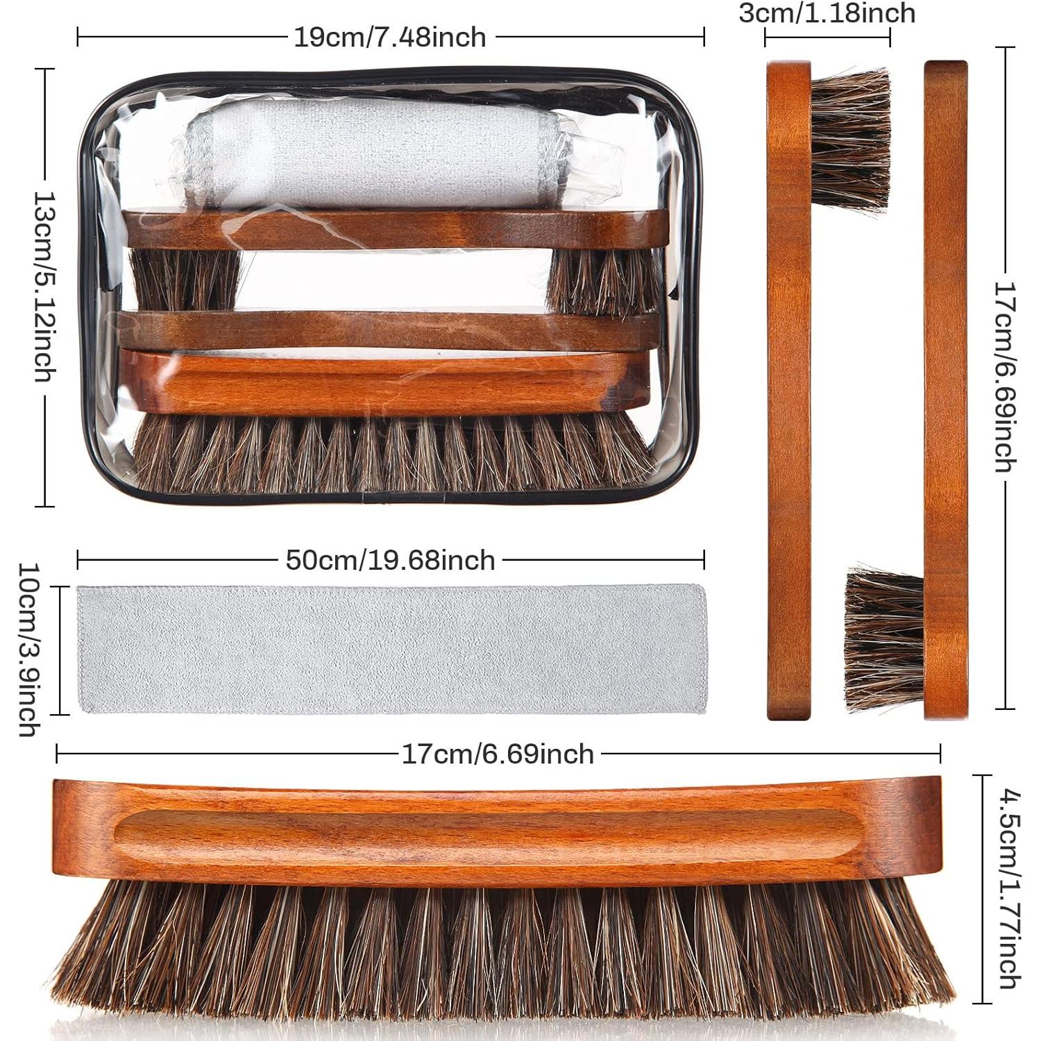 Juego de Cepillos para Zapatos YoungJoy - 4 Piezas con Paño