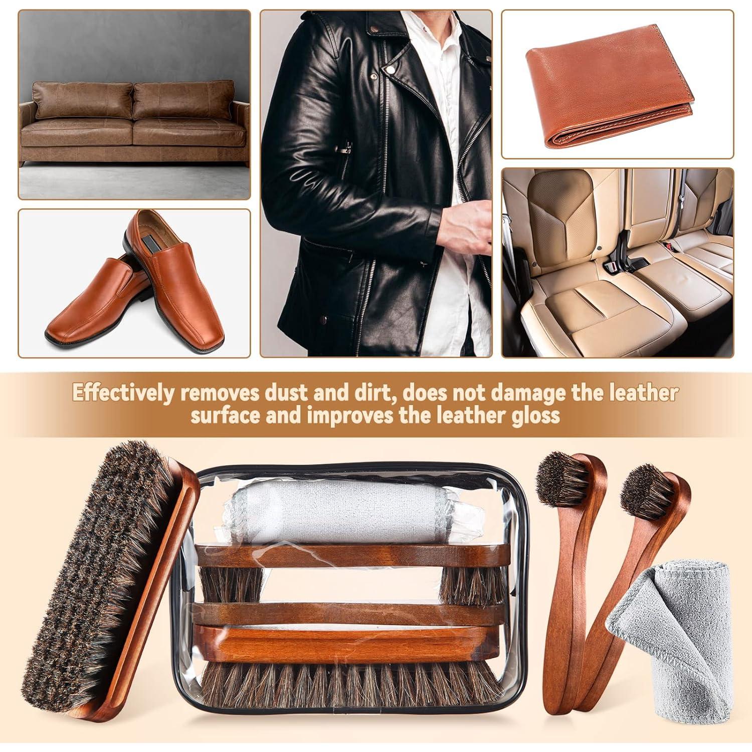 Juego de Cepillos para Zapatos YoungJoy - 4 Piezas con Paño