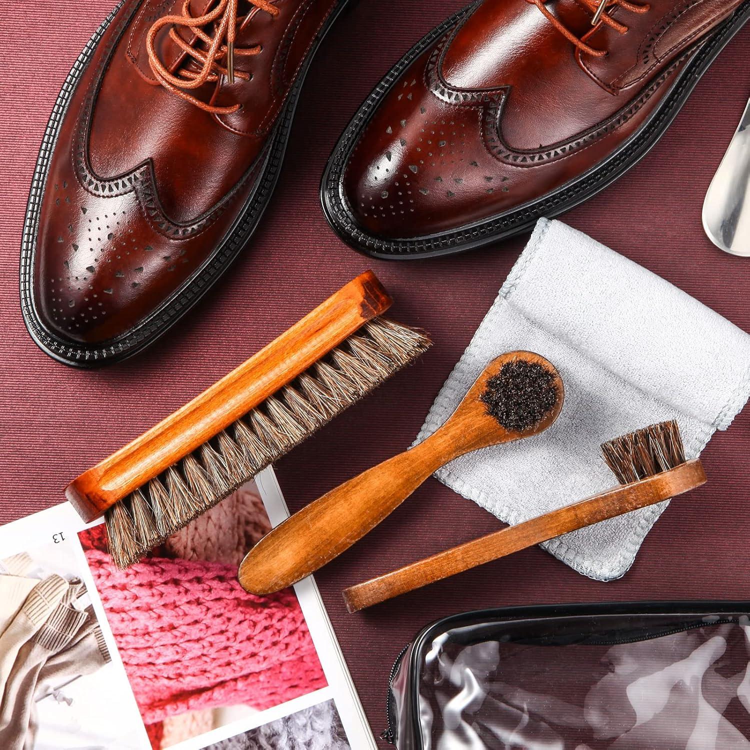 Juego de Cepillos para Zapatos YoungJoy - 4 Piezas con Paño