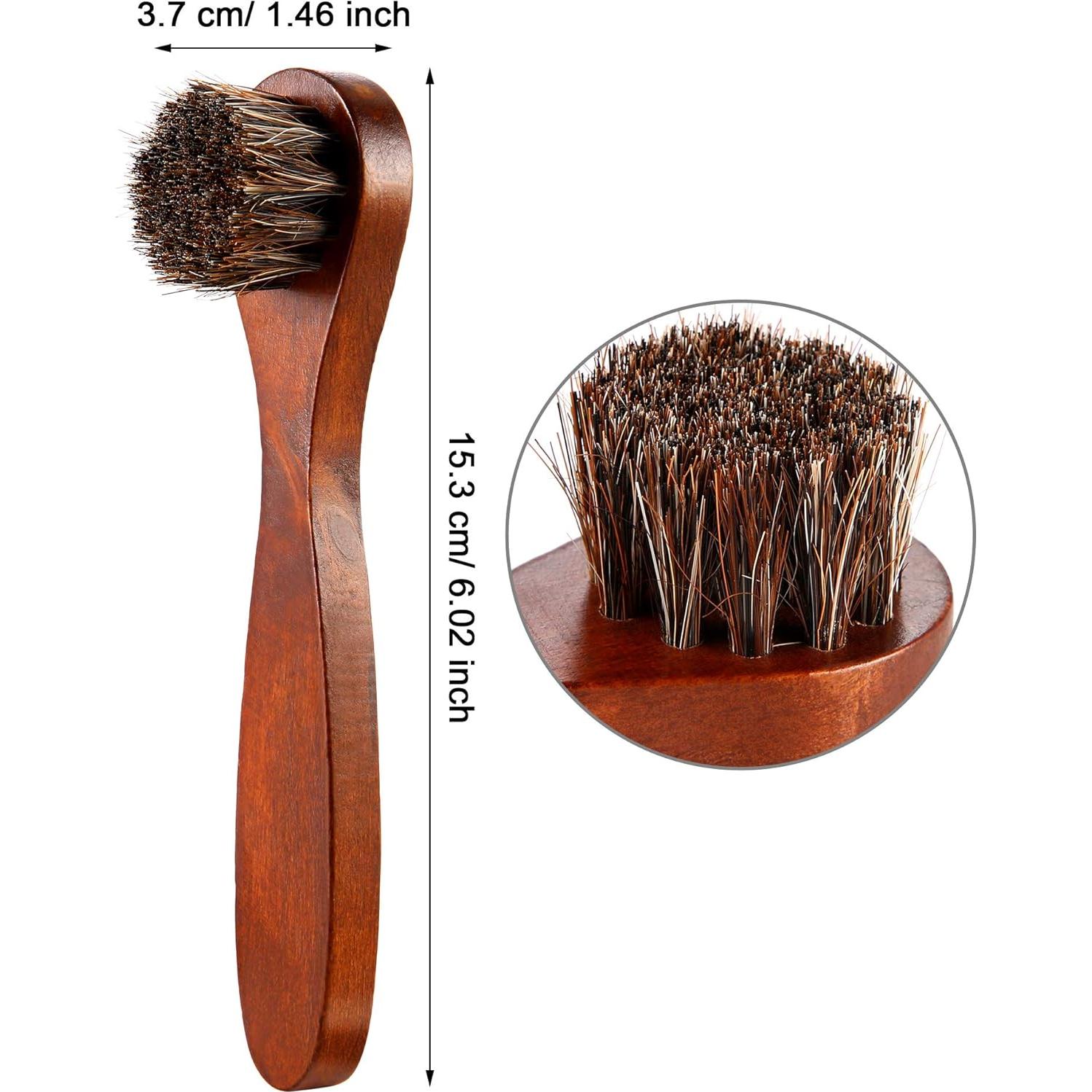 Kit de Cepillos para Pulir Zapatos de Cuero Jovitec 3 Piezas