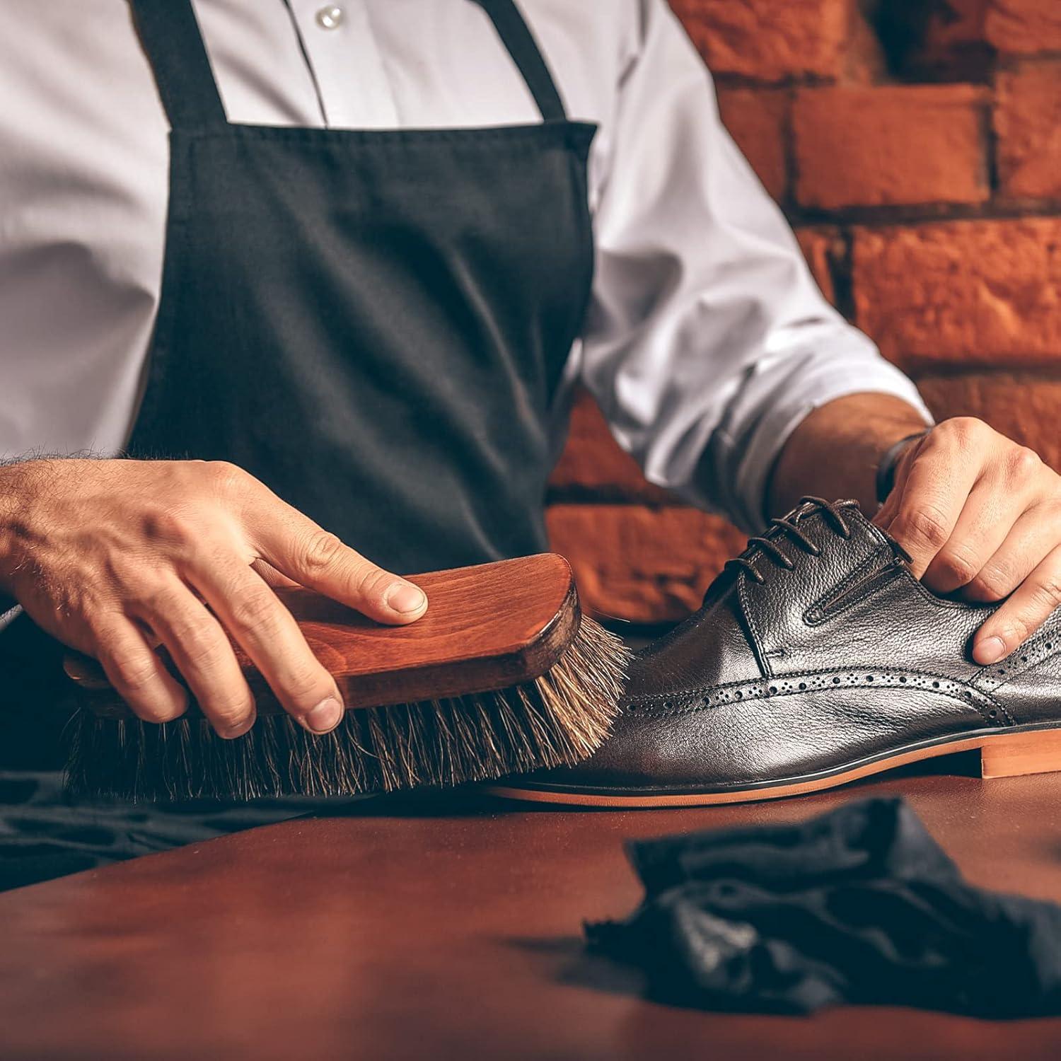 Kit de Cepillos para Pulir Zapatos de Cuero Jovitec 3 Piezas