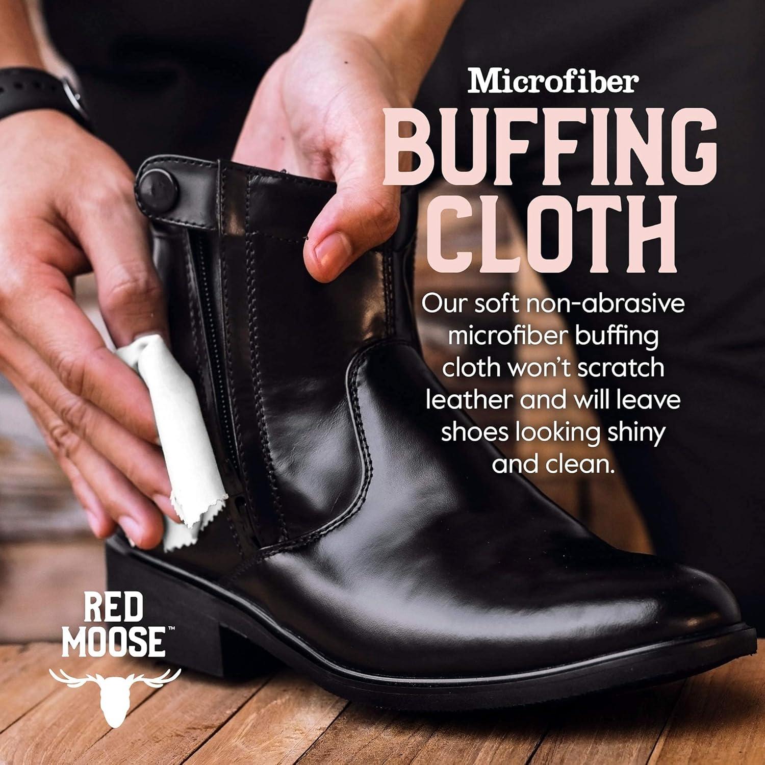 Kit de Brillo para Zapatos Red Moose - 3 Piezas con Cepillos y Paño