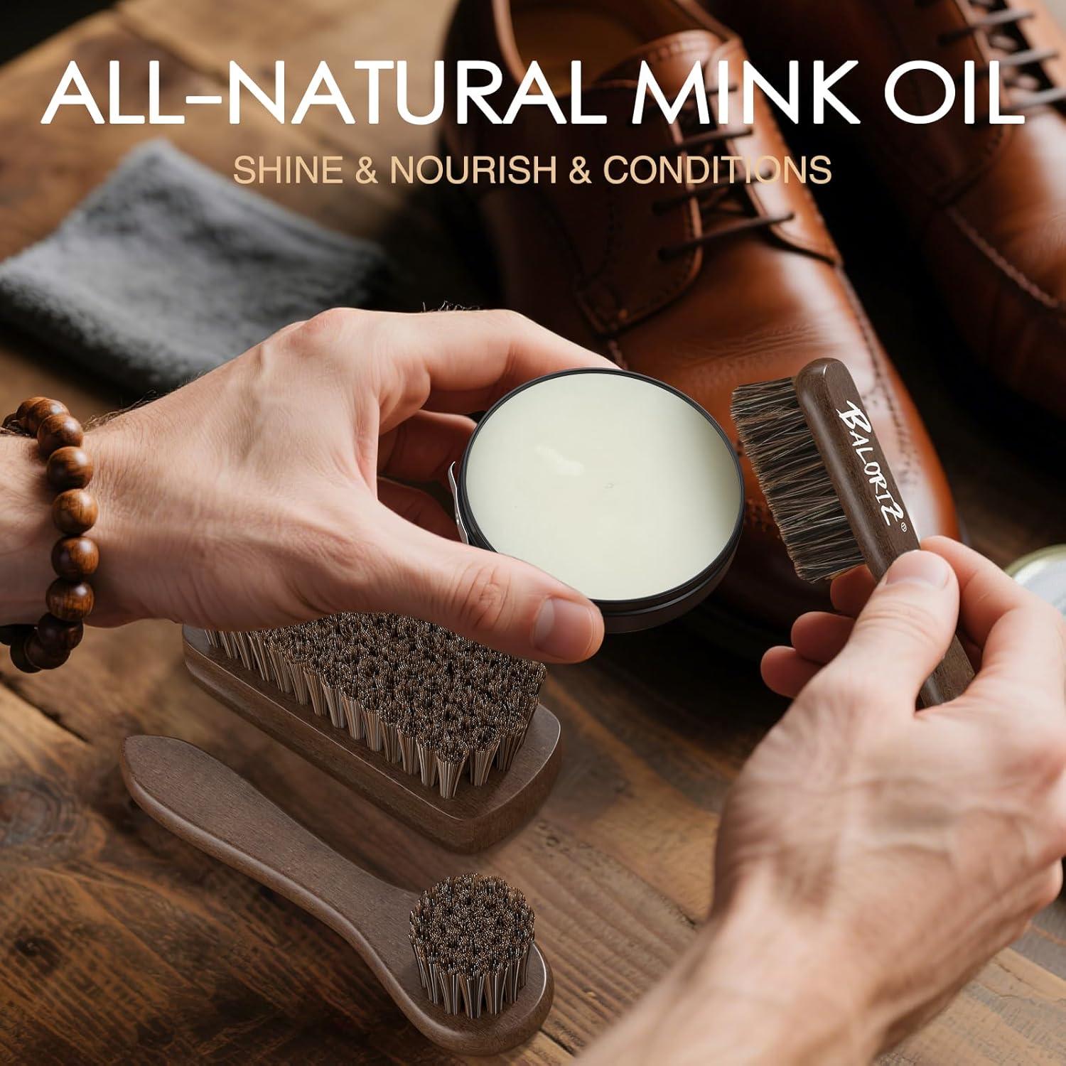 Kit de Brillo para Zapatos Jiuzuan 13 Piezas Cuidado Cuero