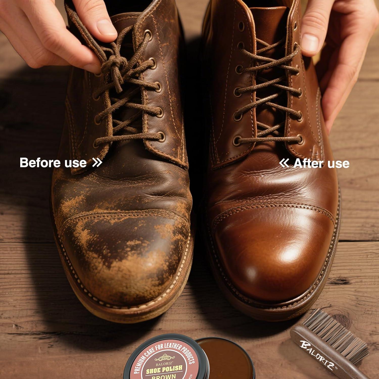 Kit de Brillo para Zapatos Jiuzuan 13 Piezas Cuidado Cuero