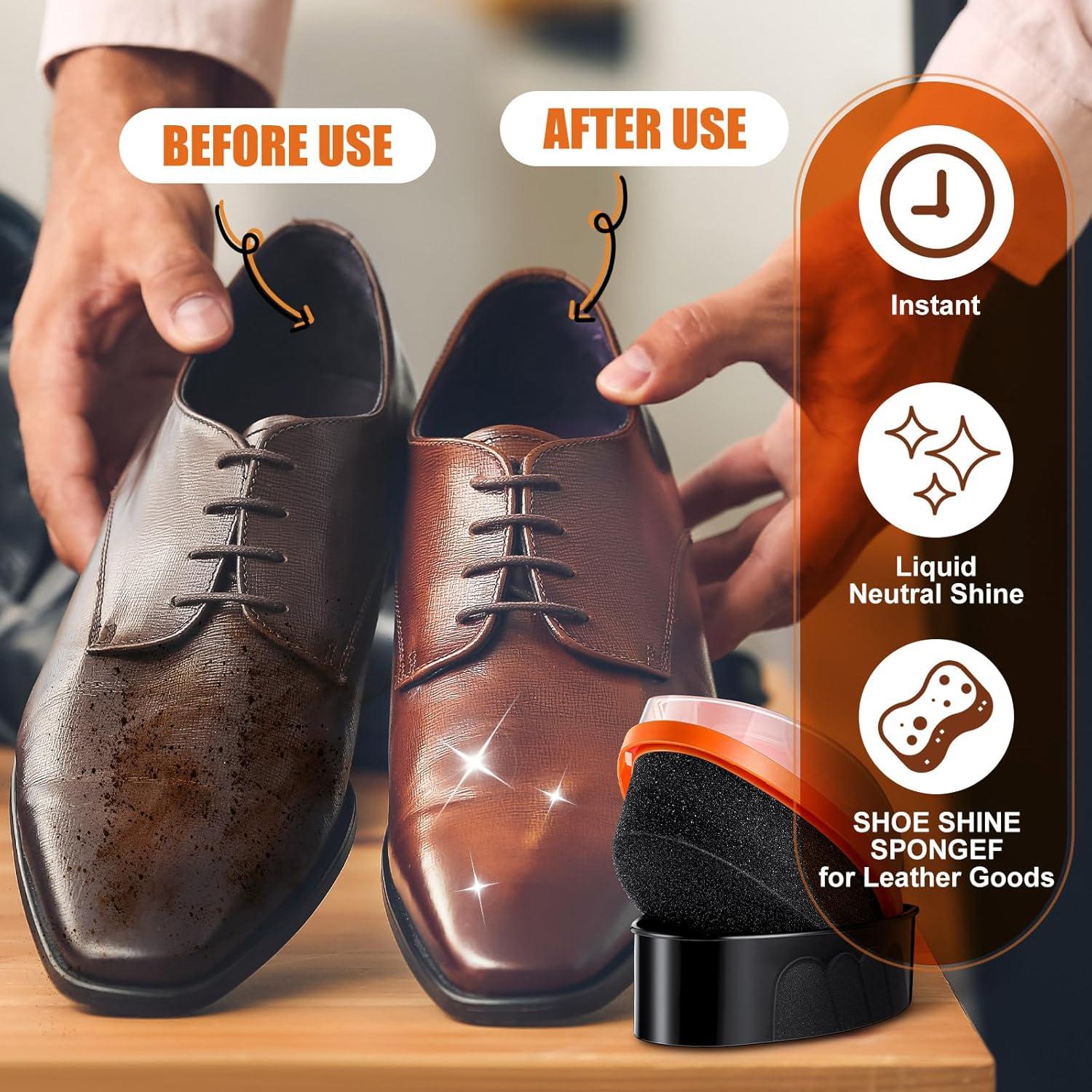 Esponjas Brillantes para Betún de Zapatos Wovnet - 2 Pcs 68g