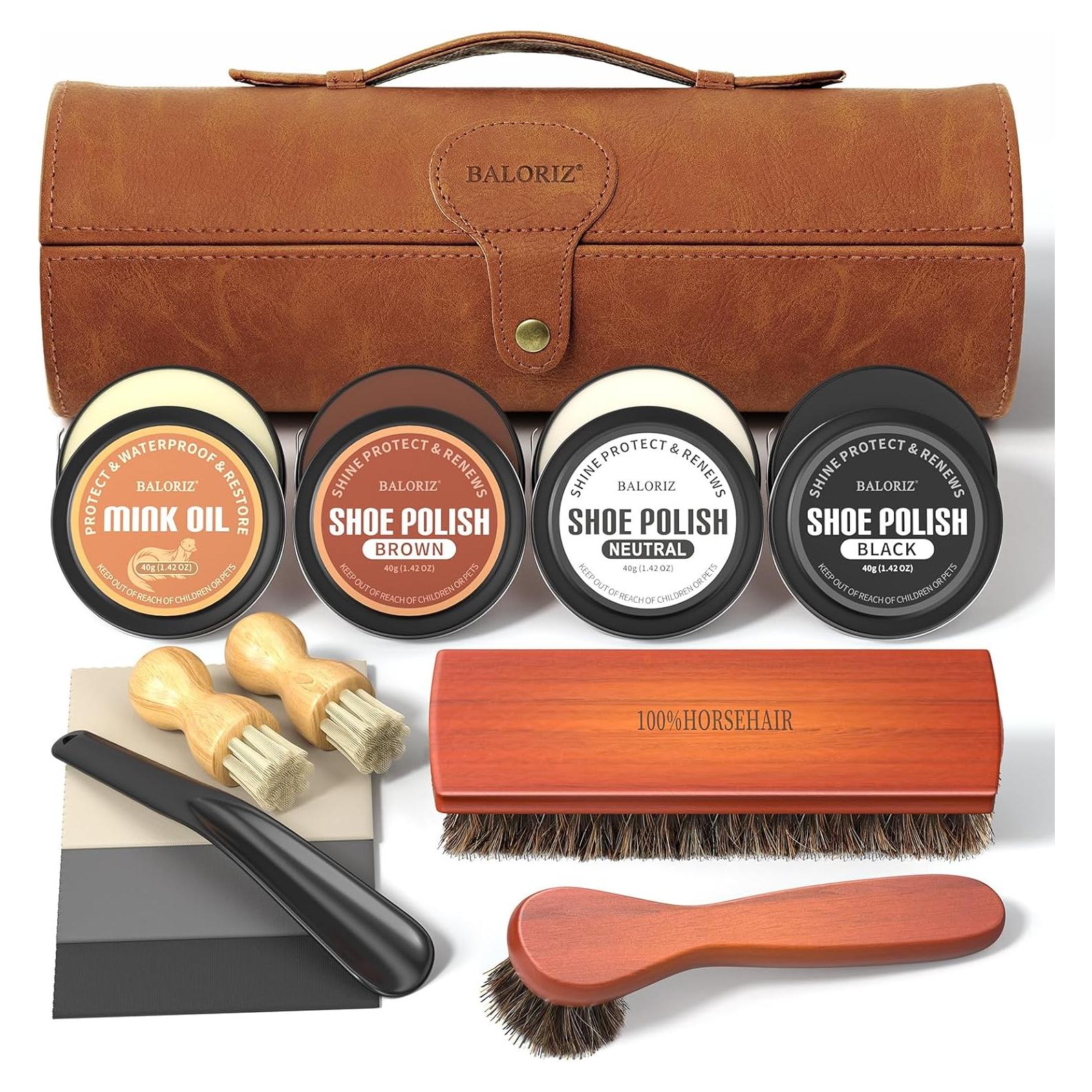 Kit de Cuidado de Zapatos de Cuero Jiuzuan 13 Piezas