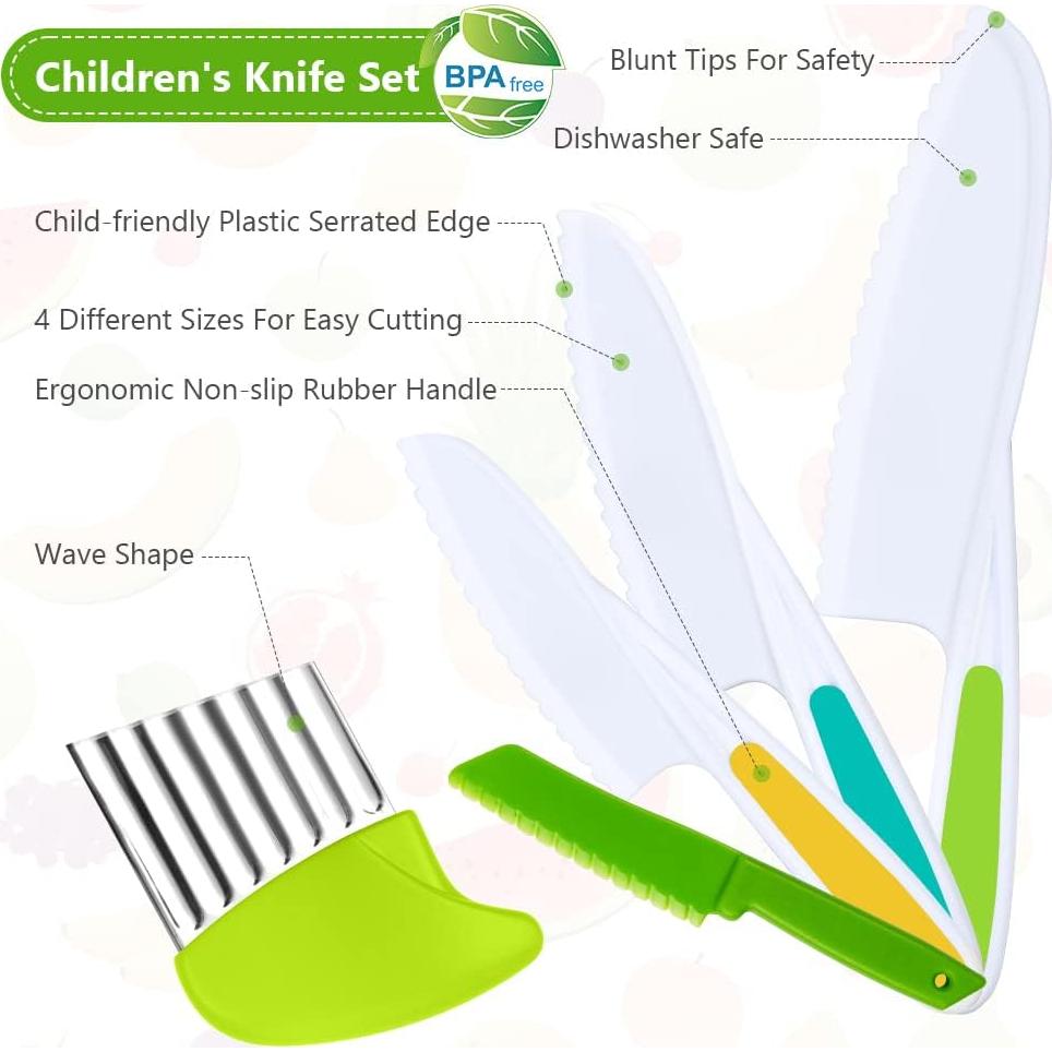 Set de Herramientas de Cocina para Niños HOTUT - 6 Piezas Seguras