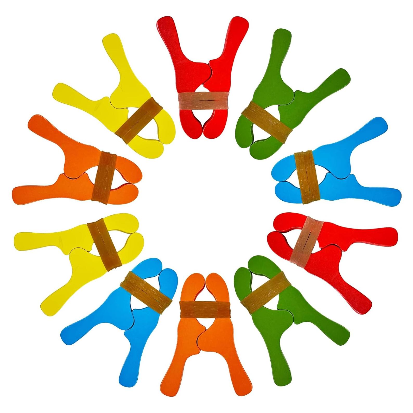 Juego de 10 Clips de Madera Coloridos Hlimior para Niños
