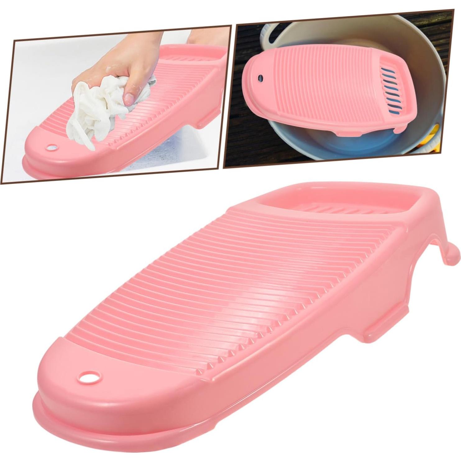 Tablón de Lavado de Viaje Levemolo Rosa Antideslizante 44.5x23.5cm