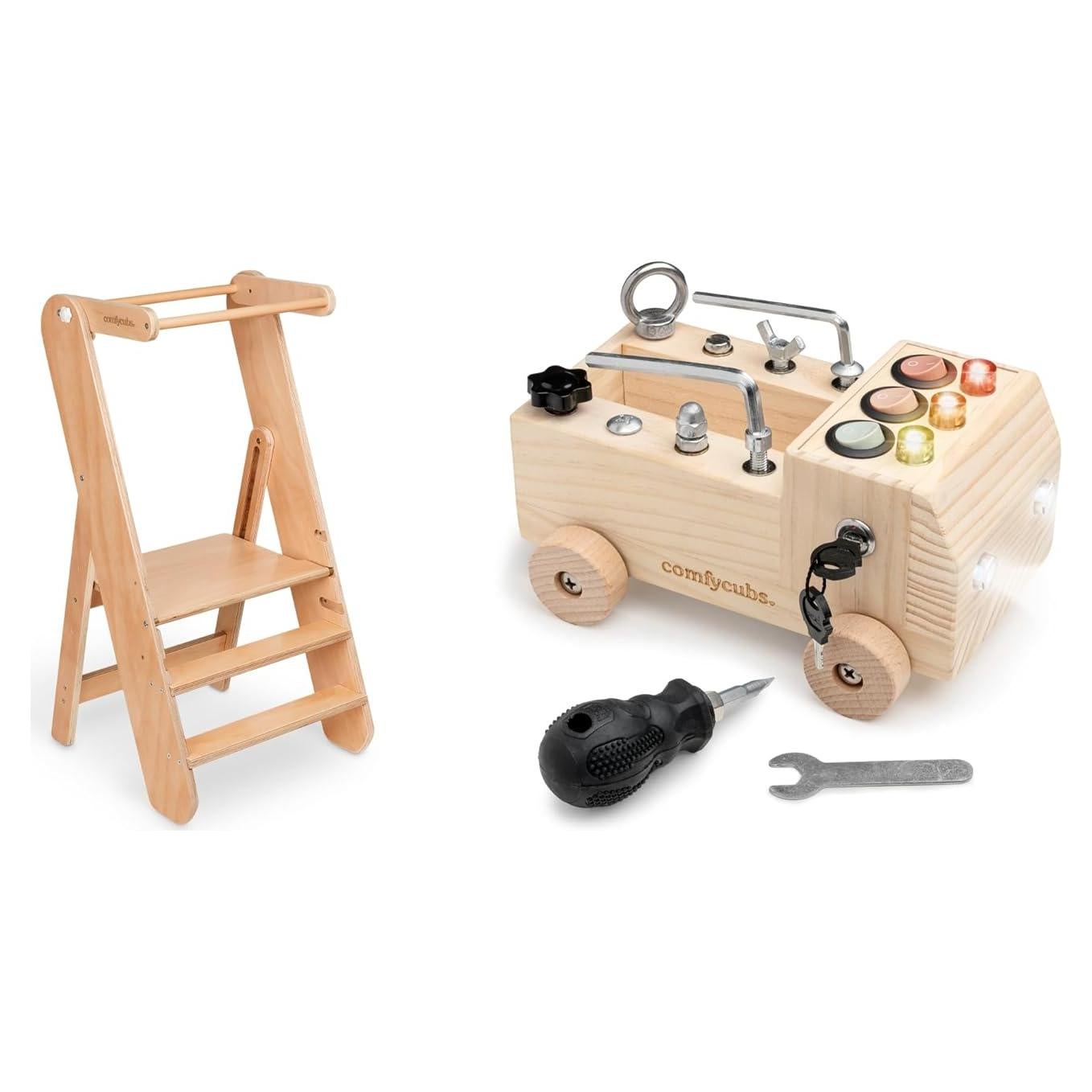 Escalera para Niños Comfy Cubs con Tablero Ocupado Interactivo