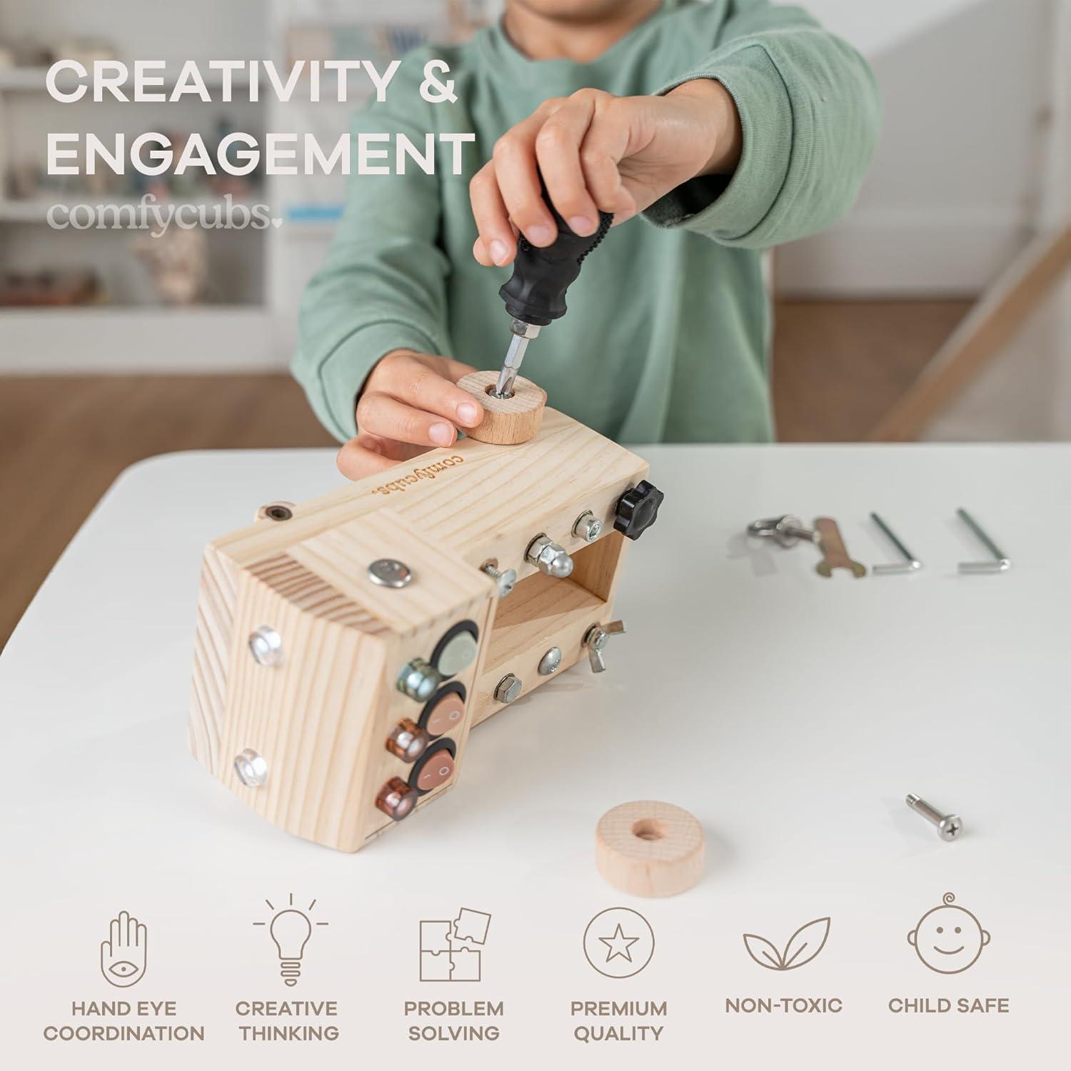 Escalera para Niños Comfy Cubs con Tablero Ocupado Interactivo