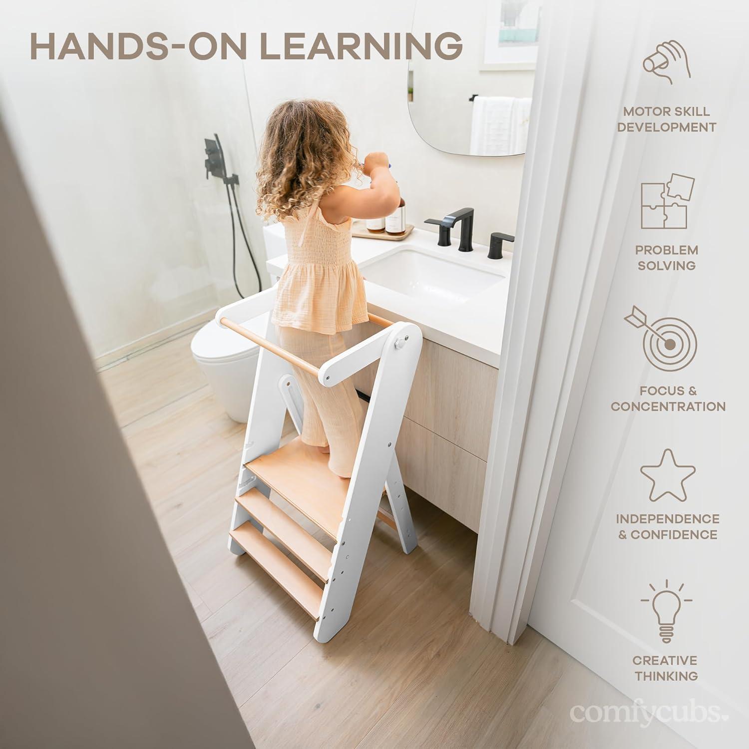 Escalera Multiusos para Niños Comfy Cubs + Tablero Ocupado