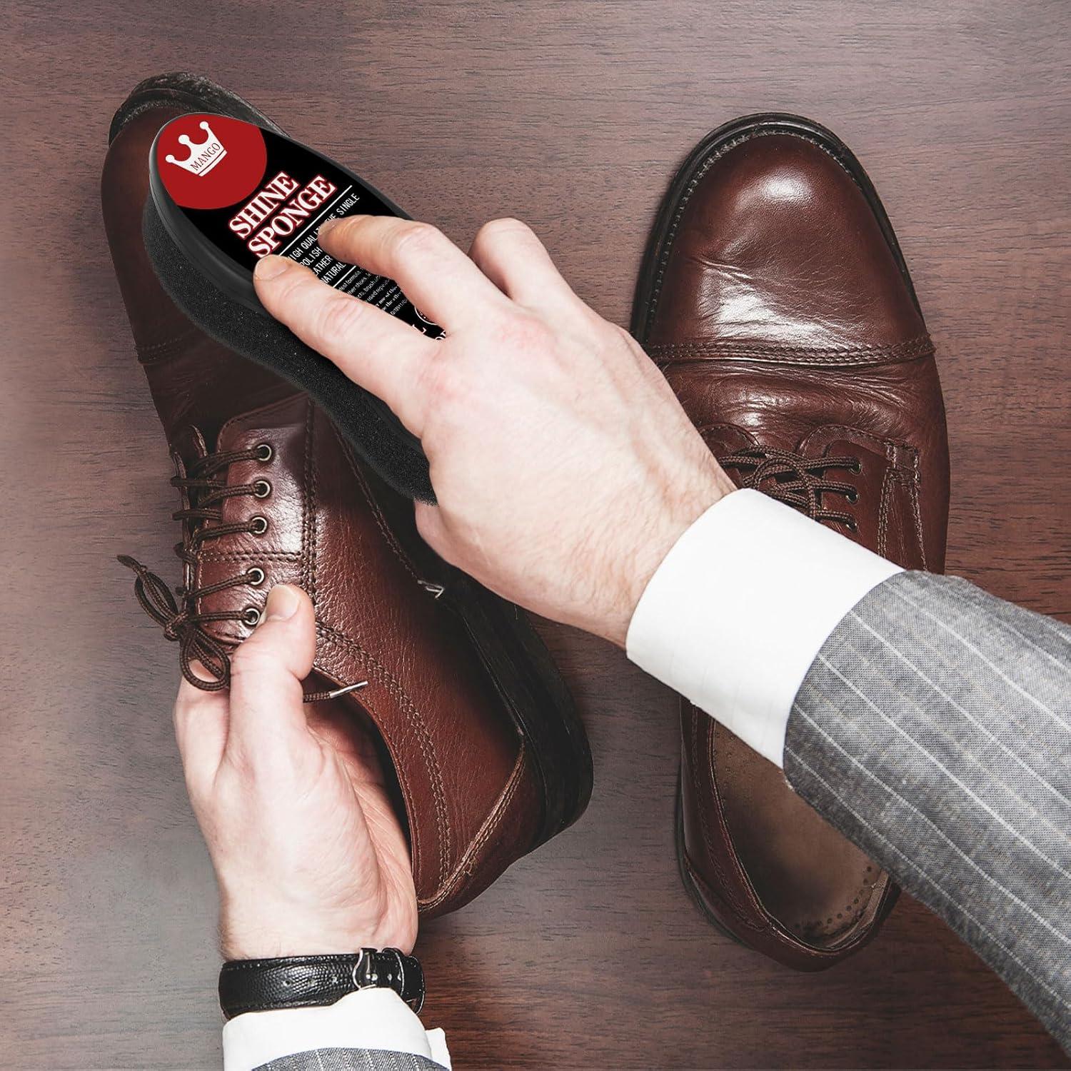 Esponjas para Brillar Zapatos Loopeer 6 Pcs Cuidado Cuero