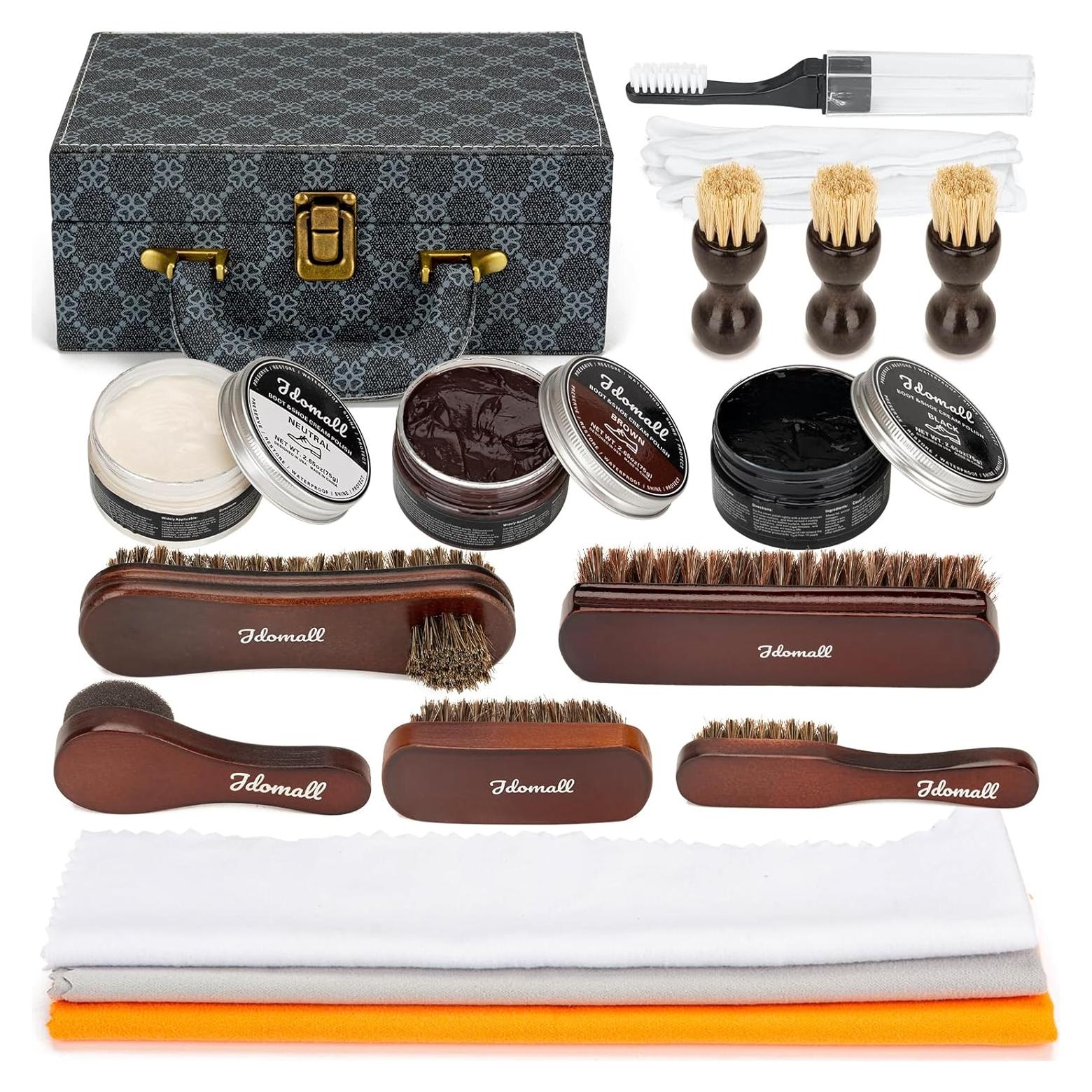 Kit de Cuidado de Zapatos Premium Deluxe - 16 Piezas
