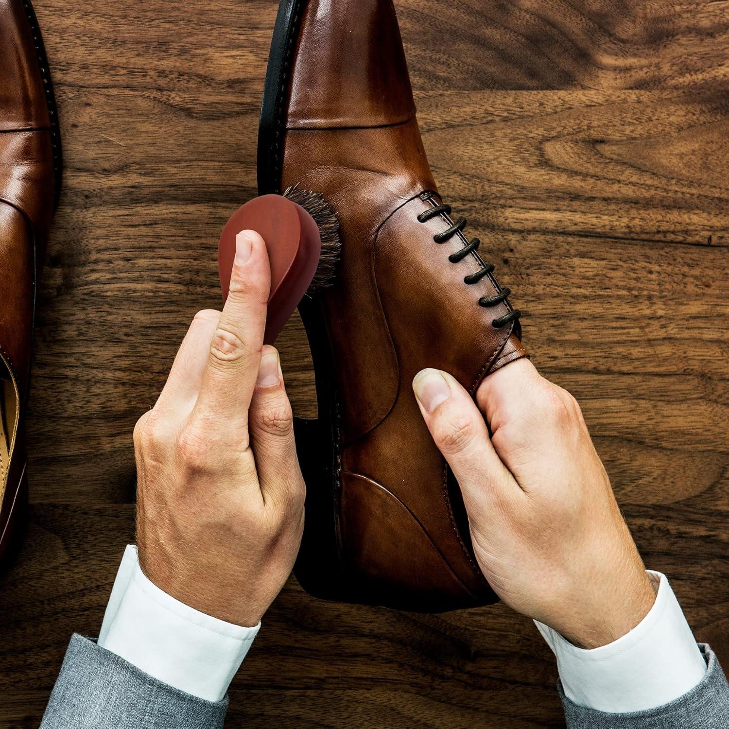 Juego de Cepillos para Pulir Zapatos Stone and Clark - 2 Piezas