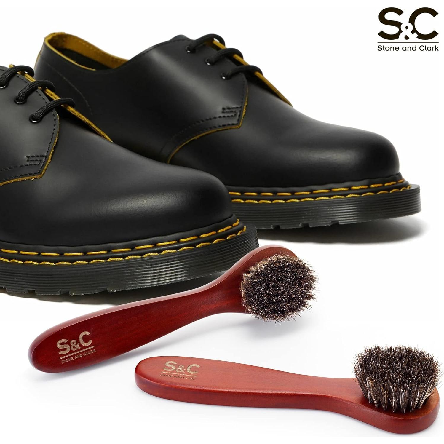 Juego de Cepillos para Pulir Zapatos Stone and Clark - 2 Piezas