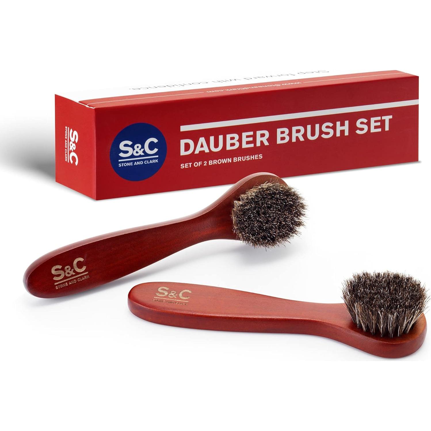 Juego de Cepillos para Pulir Zapatos Stone and Clark - 2 Piezas