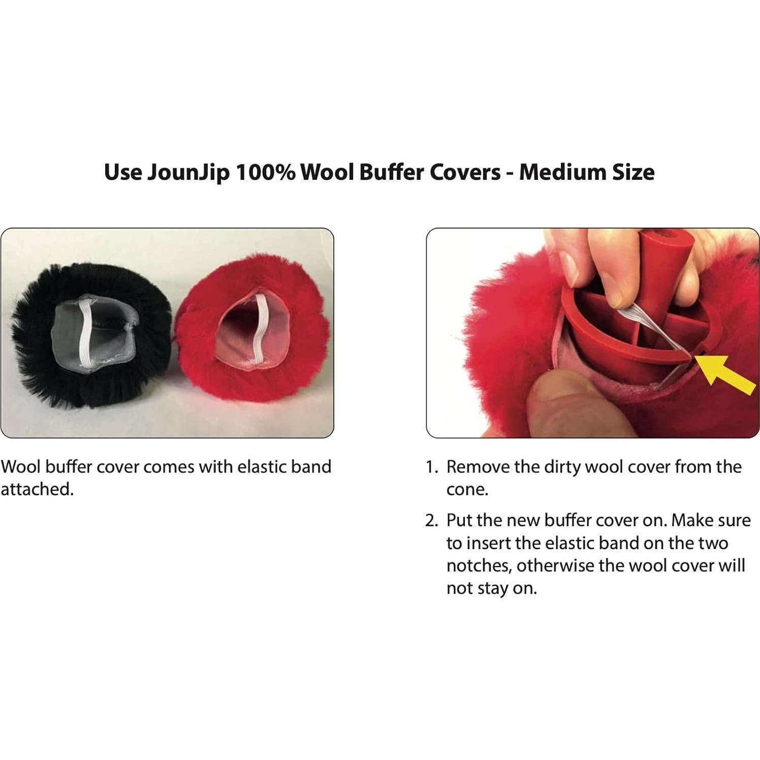 Pulidor de Zapatos Eléctrico JOUNJIP Deluxe con 4 Fundas