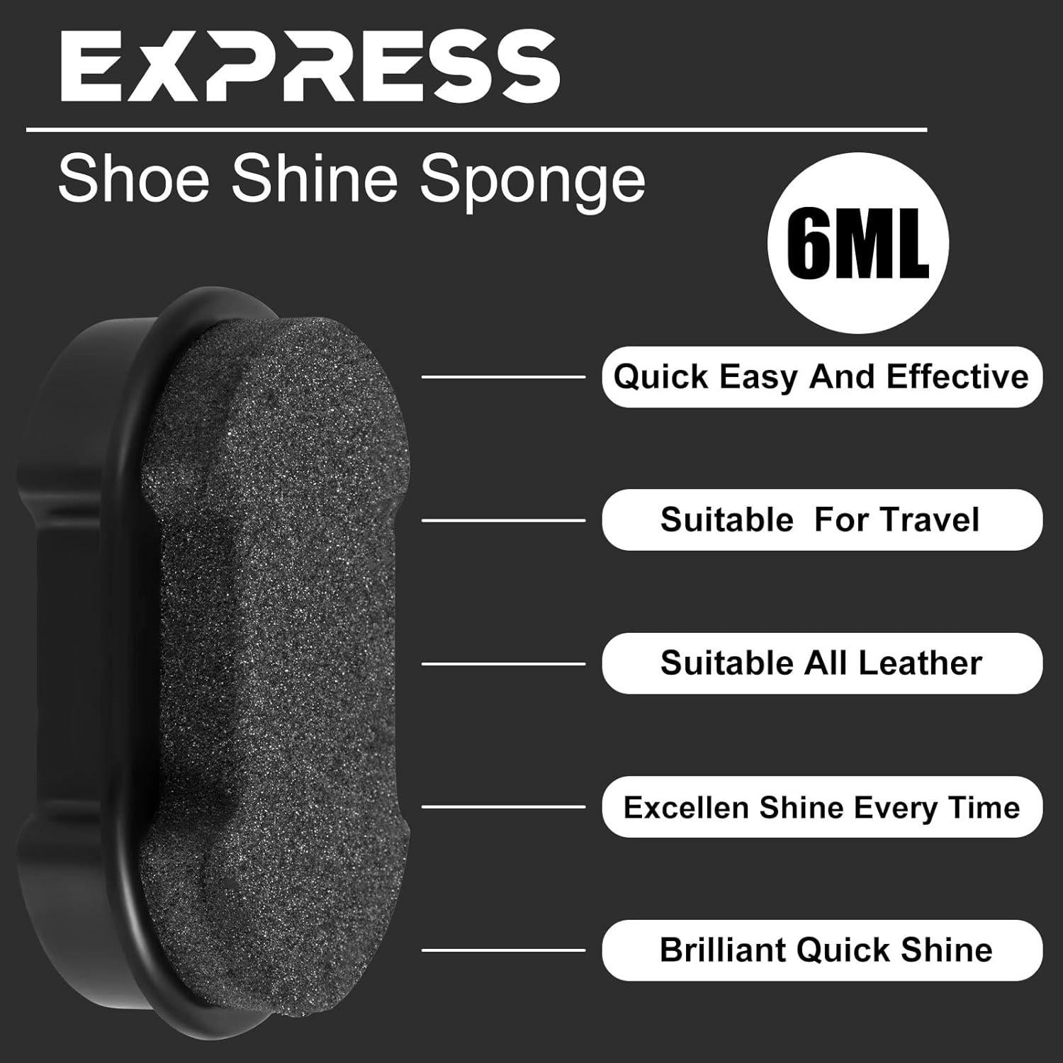 Esponjas para Brillar Zapatos Loopeer 12 Pcs 11x7.2 cm