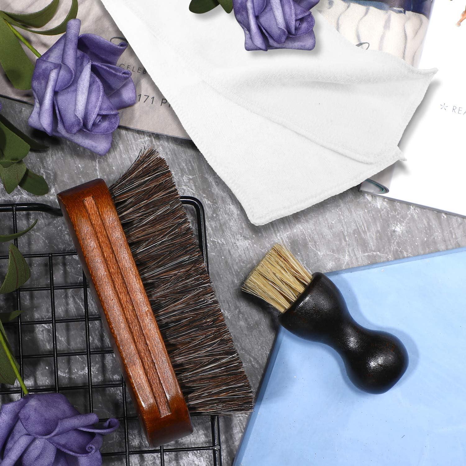 Kit de Cepillos para Pulir Zapatos YoungJoy 3 Piezas Cerdas de Caballo