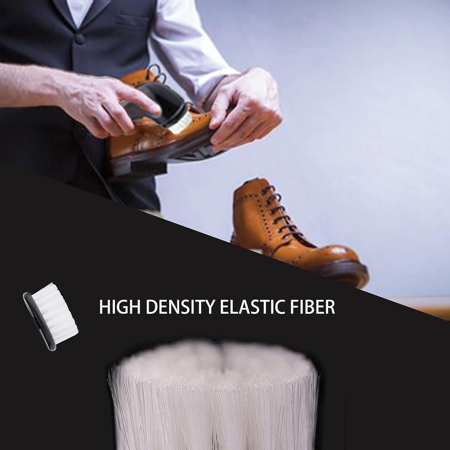 Cepillo Eléctrico para Zapatos Sansent, Limpiador Portátil de Cuero