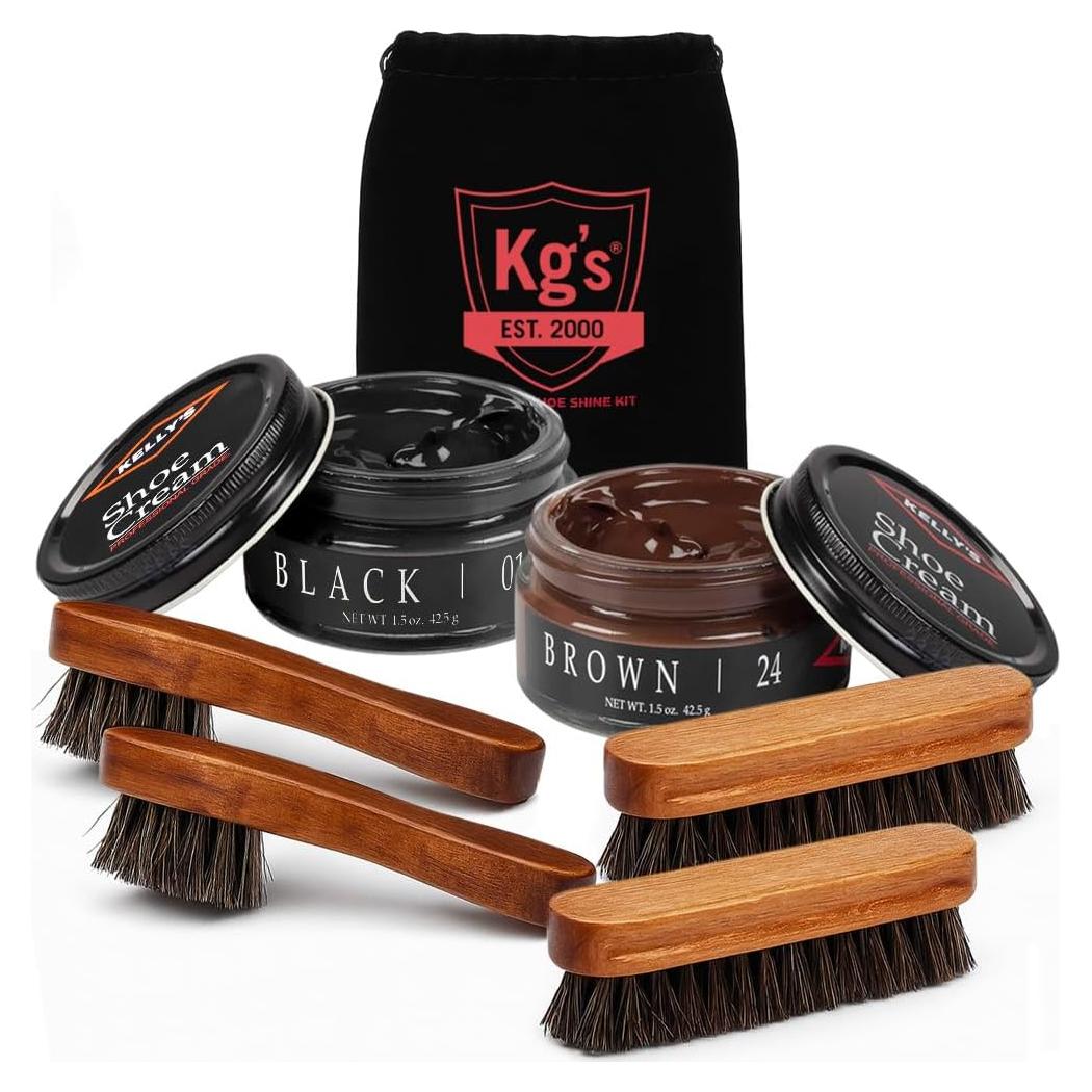 Kit de Cuidado de Zapatos KG - Limpieza y Pulido Deluxe
