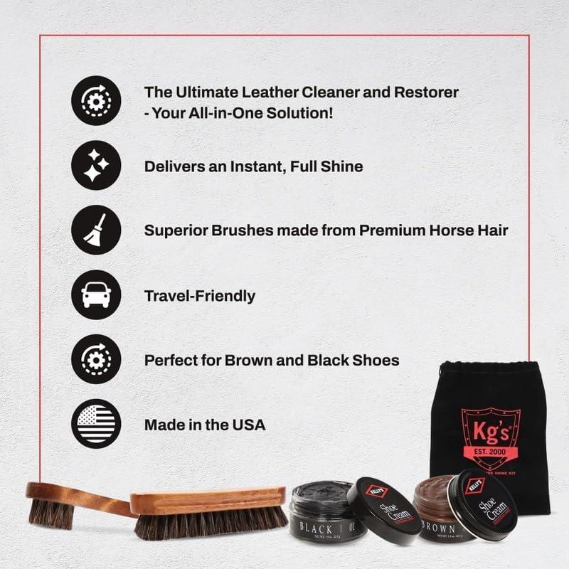 Kit de Cuidado de Zapatos KG - Limpieza y Pulido Deluxe