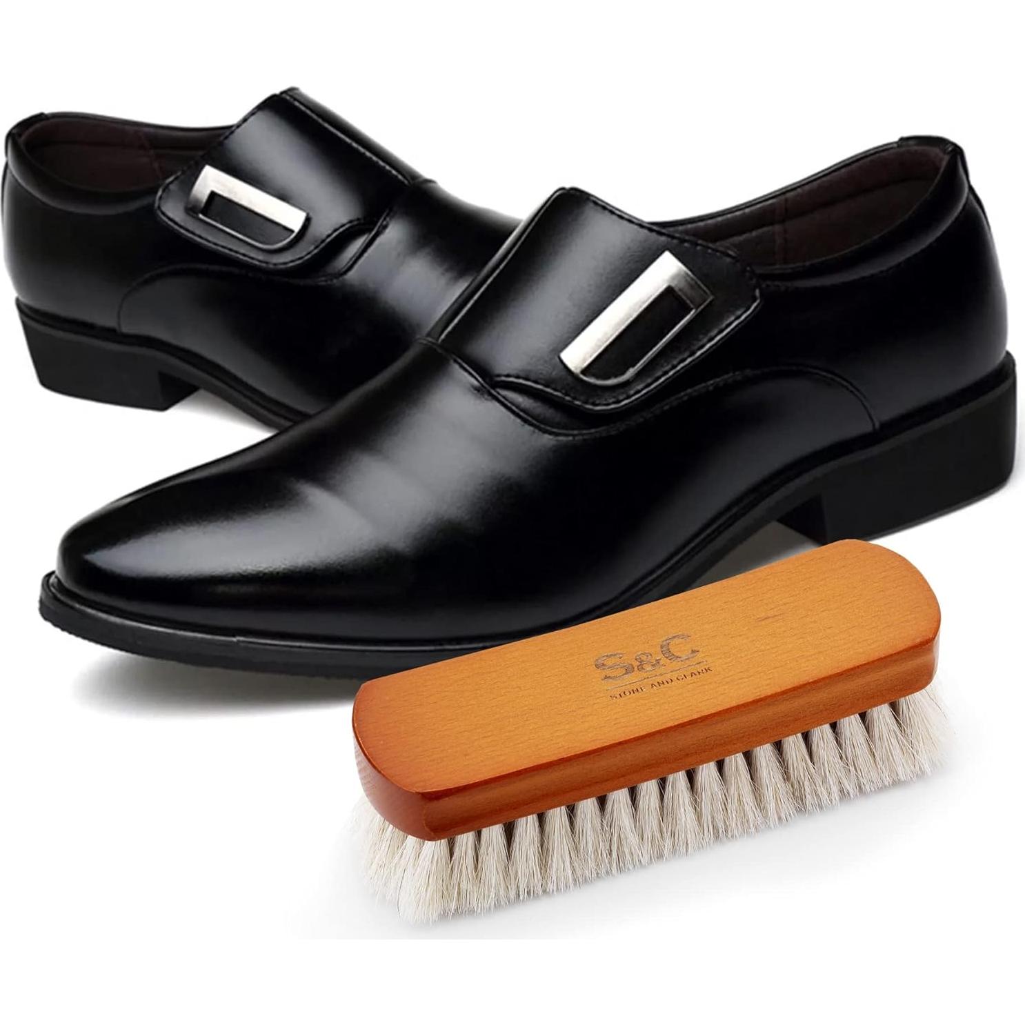 Kit de Cuidado de Cuero Stone and Clark - 13 Piezas y Cepillo Mini