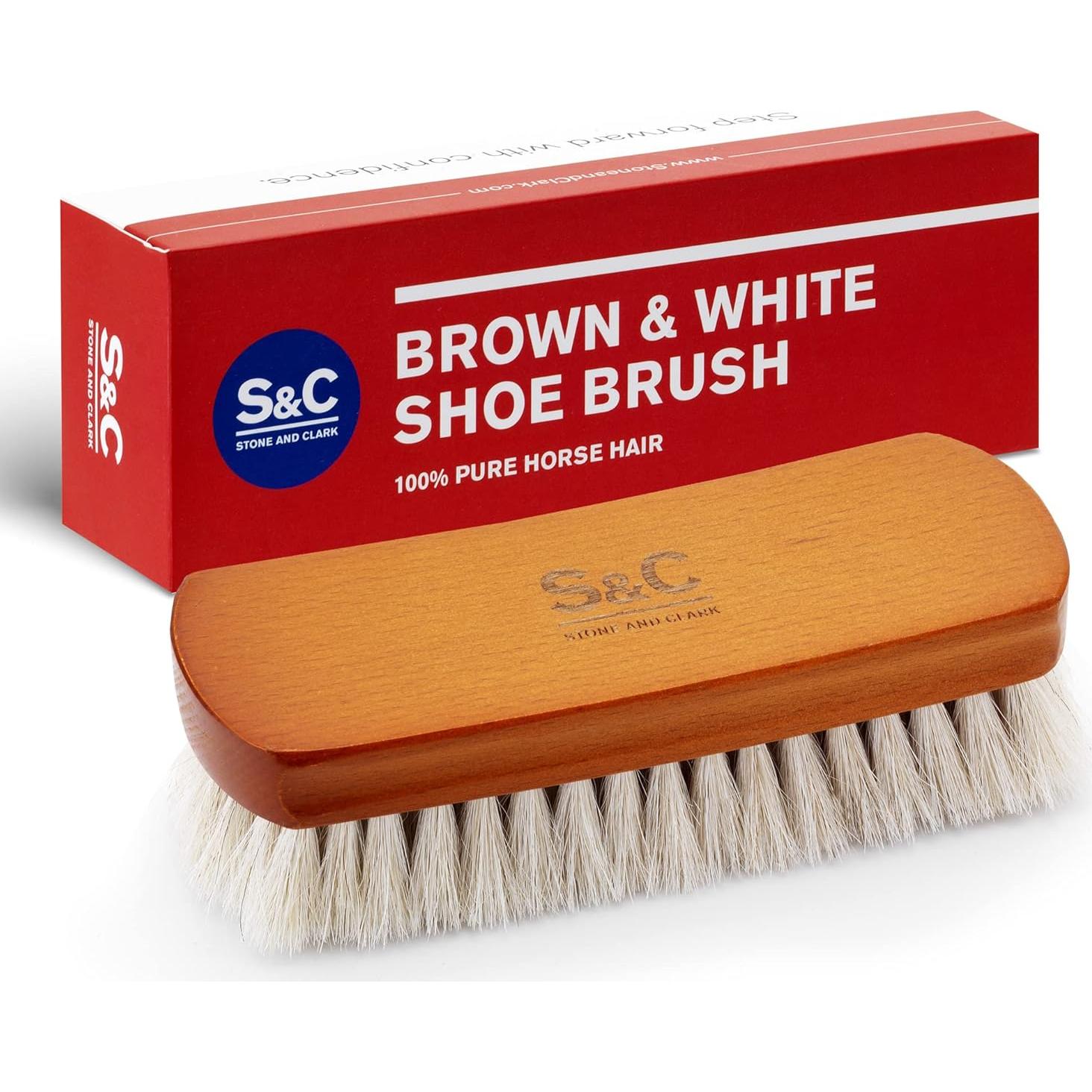 Kit de Cuidado de Cuero Stone and Clark - 13 Piezas y Cepillo Mini