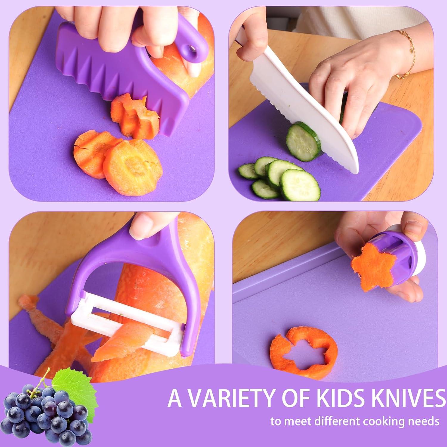 Juego de Cuchillos Montessori WaterSummer para Niños 3-10 Años