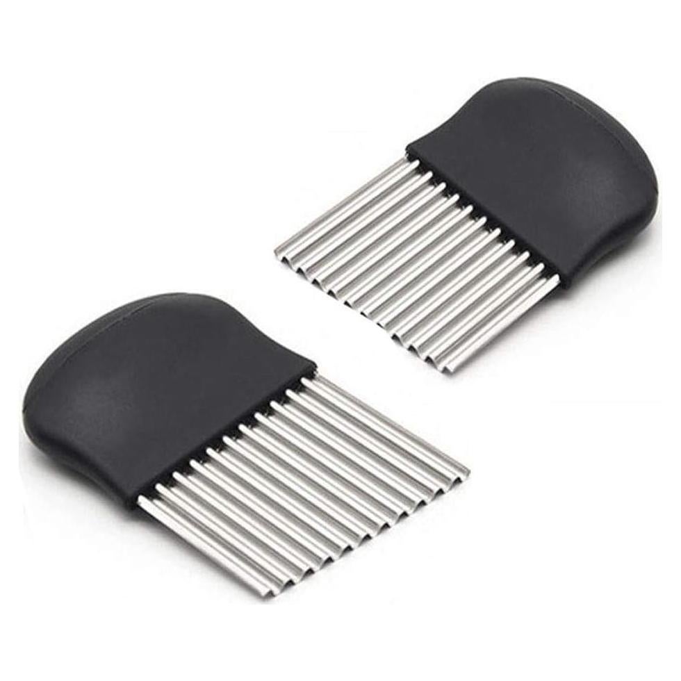 Cortador Crinkle Guardians Set de 2, Cuchillos de Acero Inoxidable