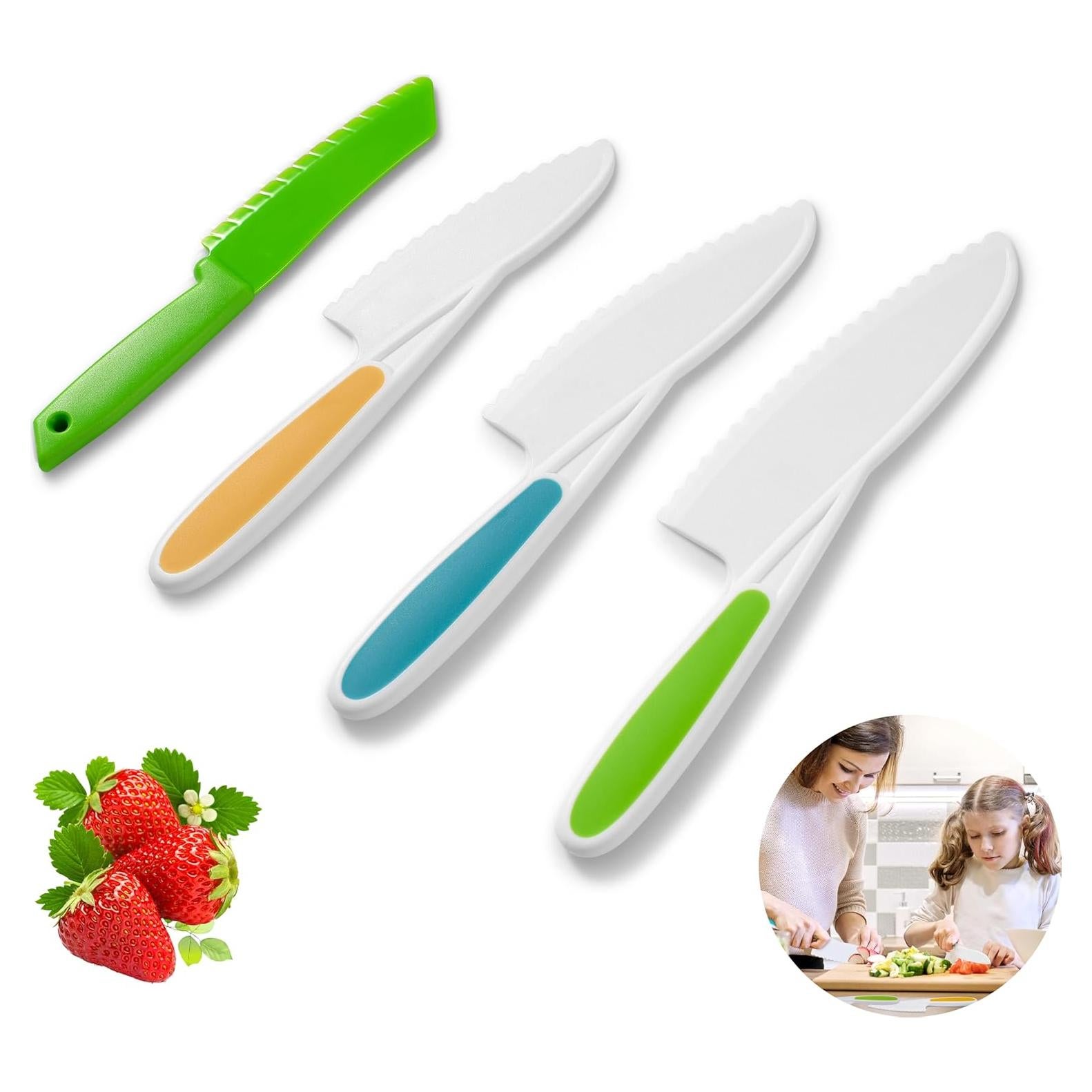 Set de Cuchillos para Niños GINDECON 4 Piezas Sin BPA